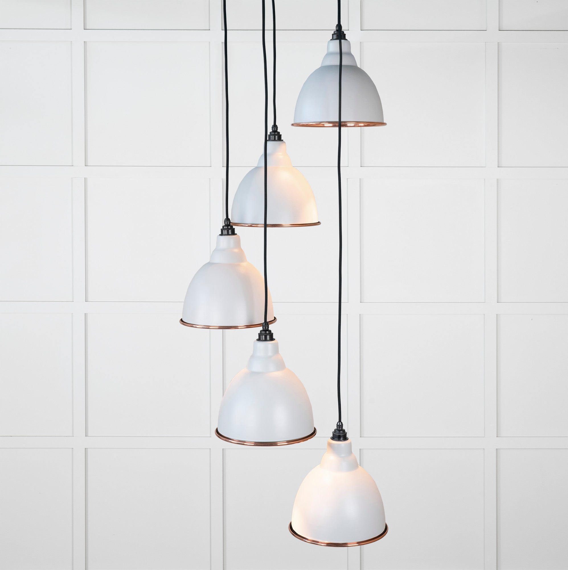 Hammered Copper Brindley Cluster Pendant | Birch - From the Anvil - EB London