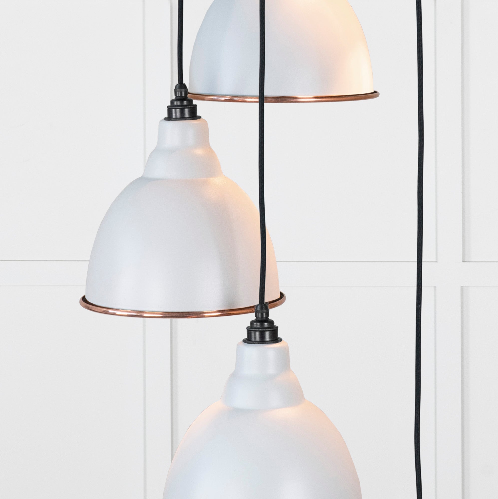 Hammered Copper Brindley Cluster Pendant | Birch - From the Anvil - EB London