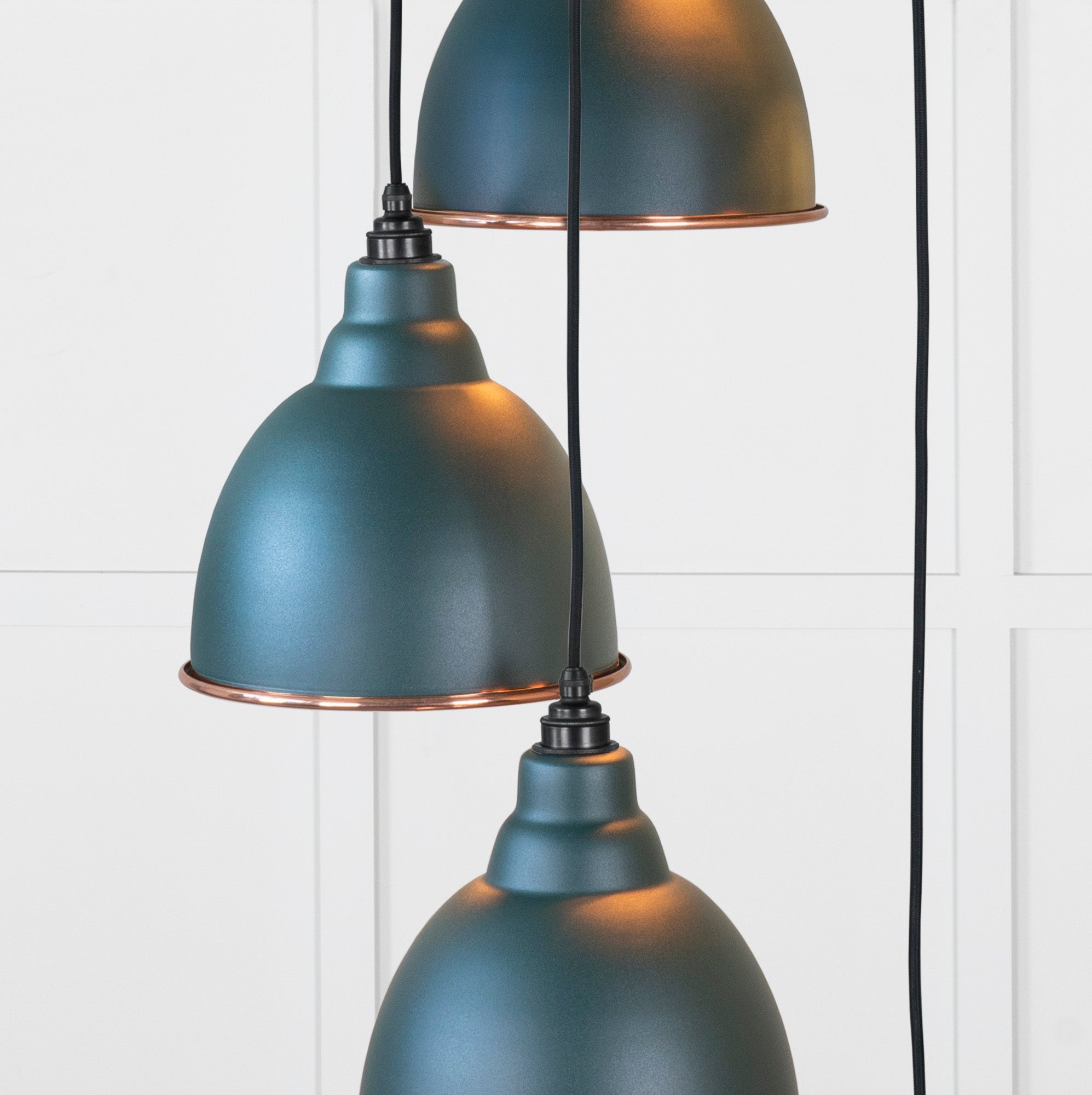 Hammered Copper Brindley Cluster Pendant |Dingle - From the Anvil - EB London