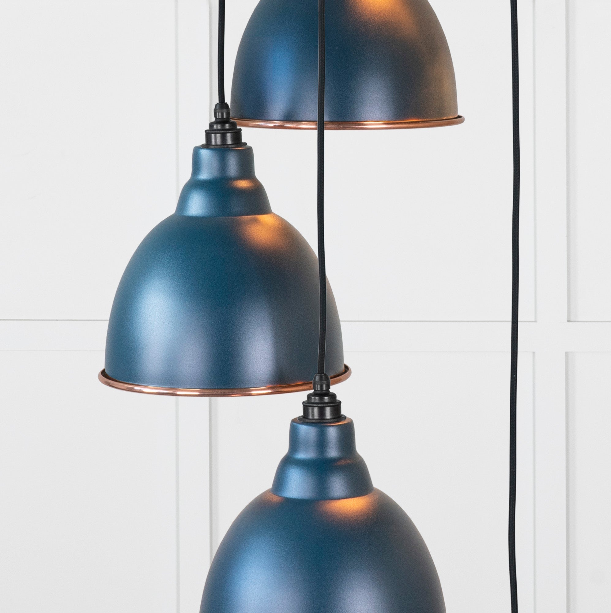 Hammered Copper Brindley Cluster Pendant |Dusk - From the Anvil - EB London
