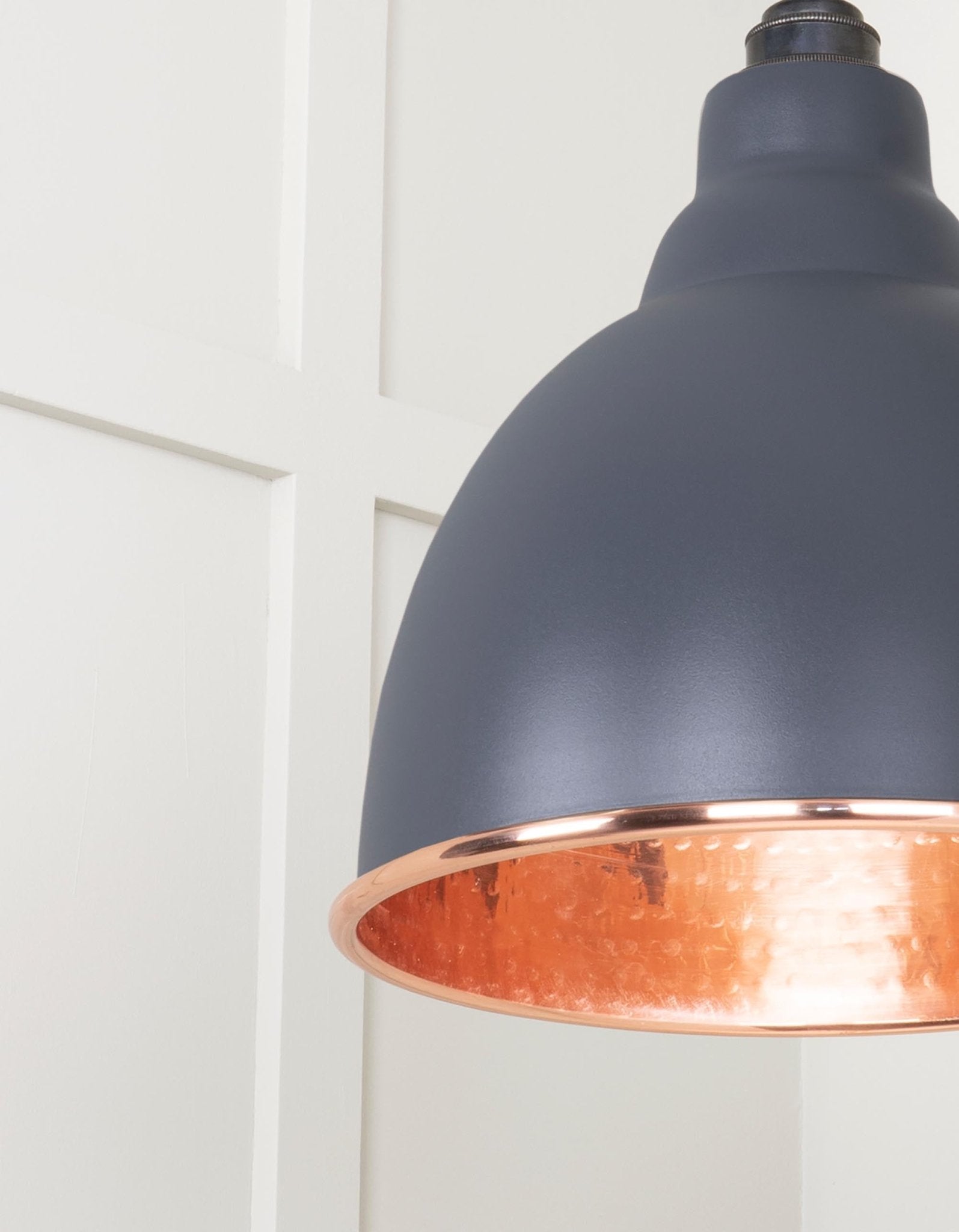 Hammered Copper Brindley Cluster Pendant | Slate - From the Anvil - EB London