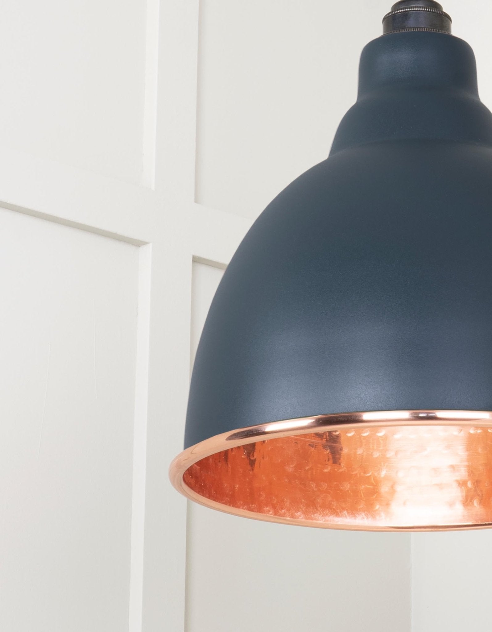 Hammered Copper Brindley Cluster Pendant | Soot - From the Anvil - EB London