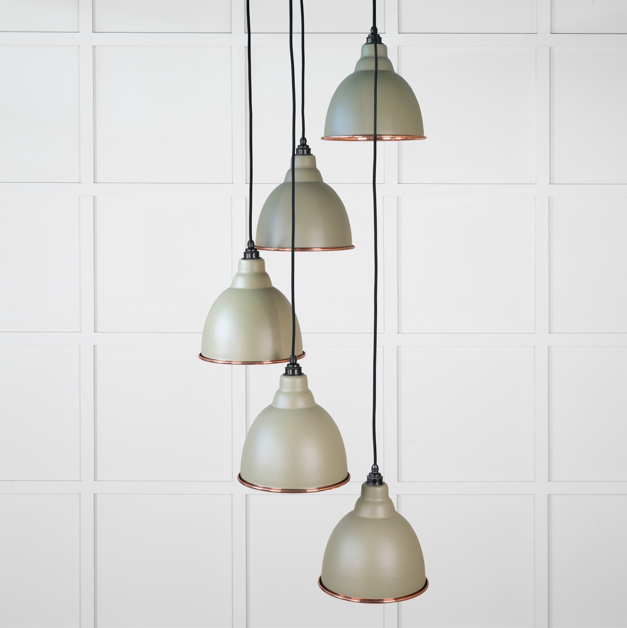 Hammered Copper Brindley Cluster Pendant | Tump - From the Anvil - EB London