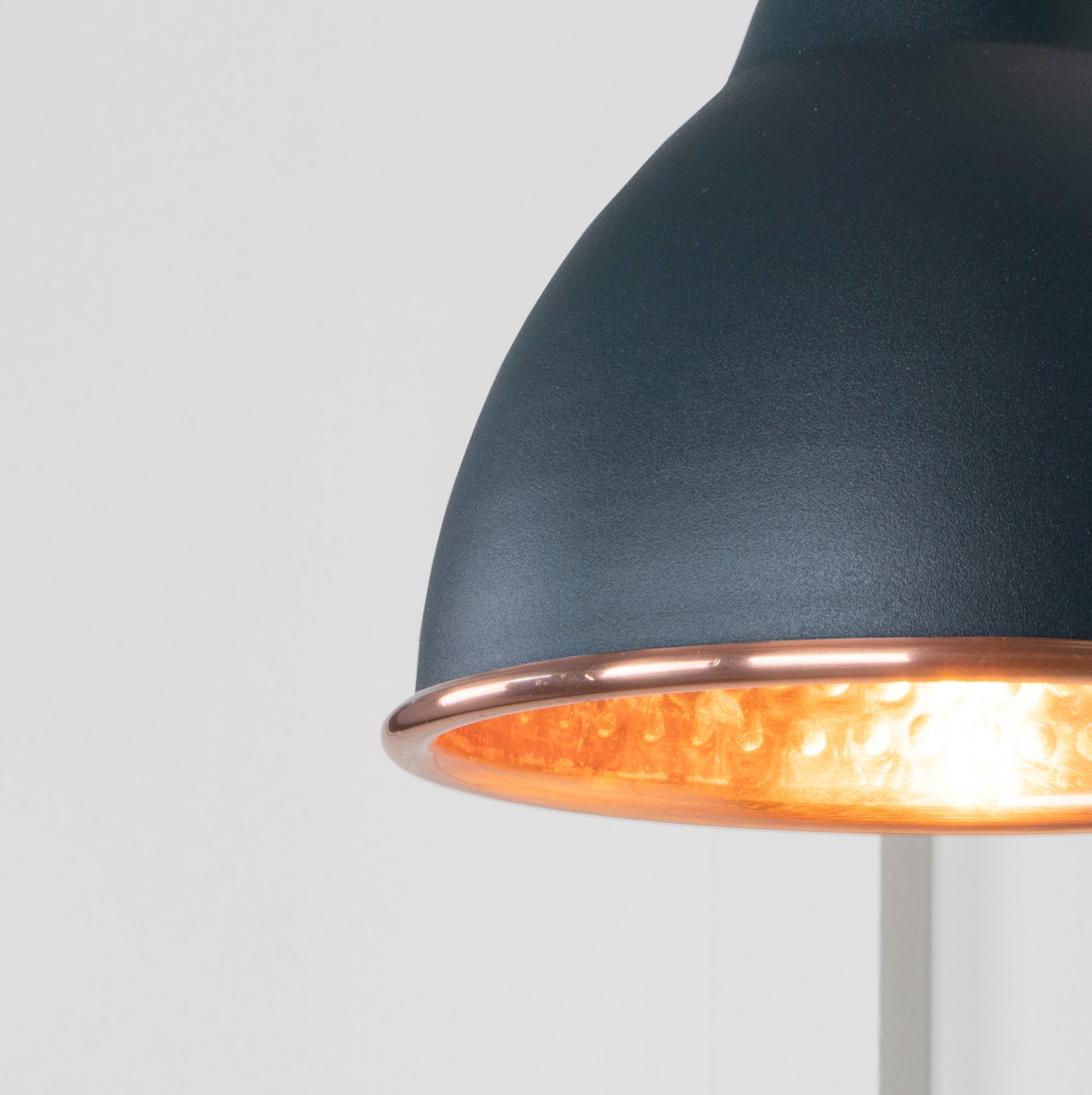Hammered Copper Brindley Wall Light | Hammered Copper Soot - From the Anvil - EB London