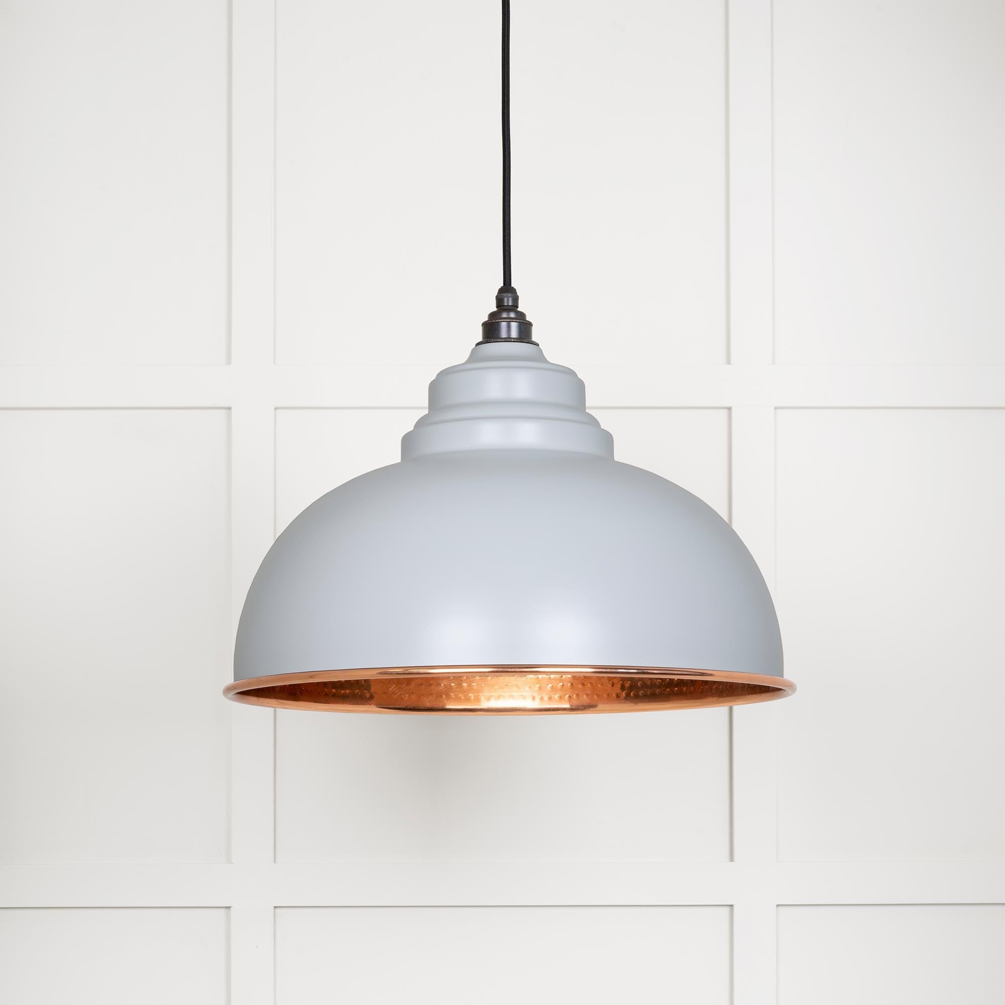 Hammered Copper Harborne Pendant | Birch - From The Anvil - EB London