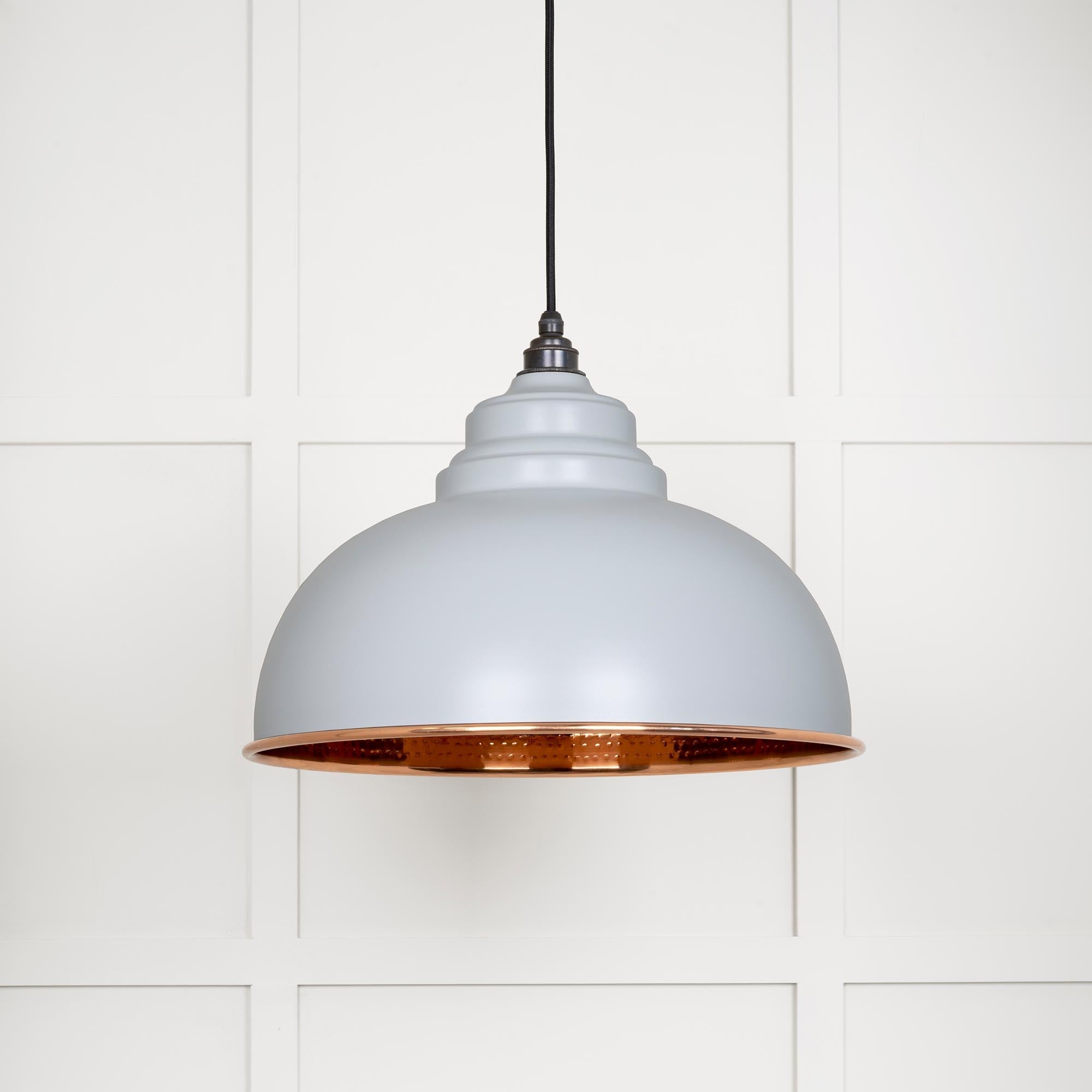 Hammered Copper Harborne Pendant | Birch - From The Anvil - EB London