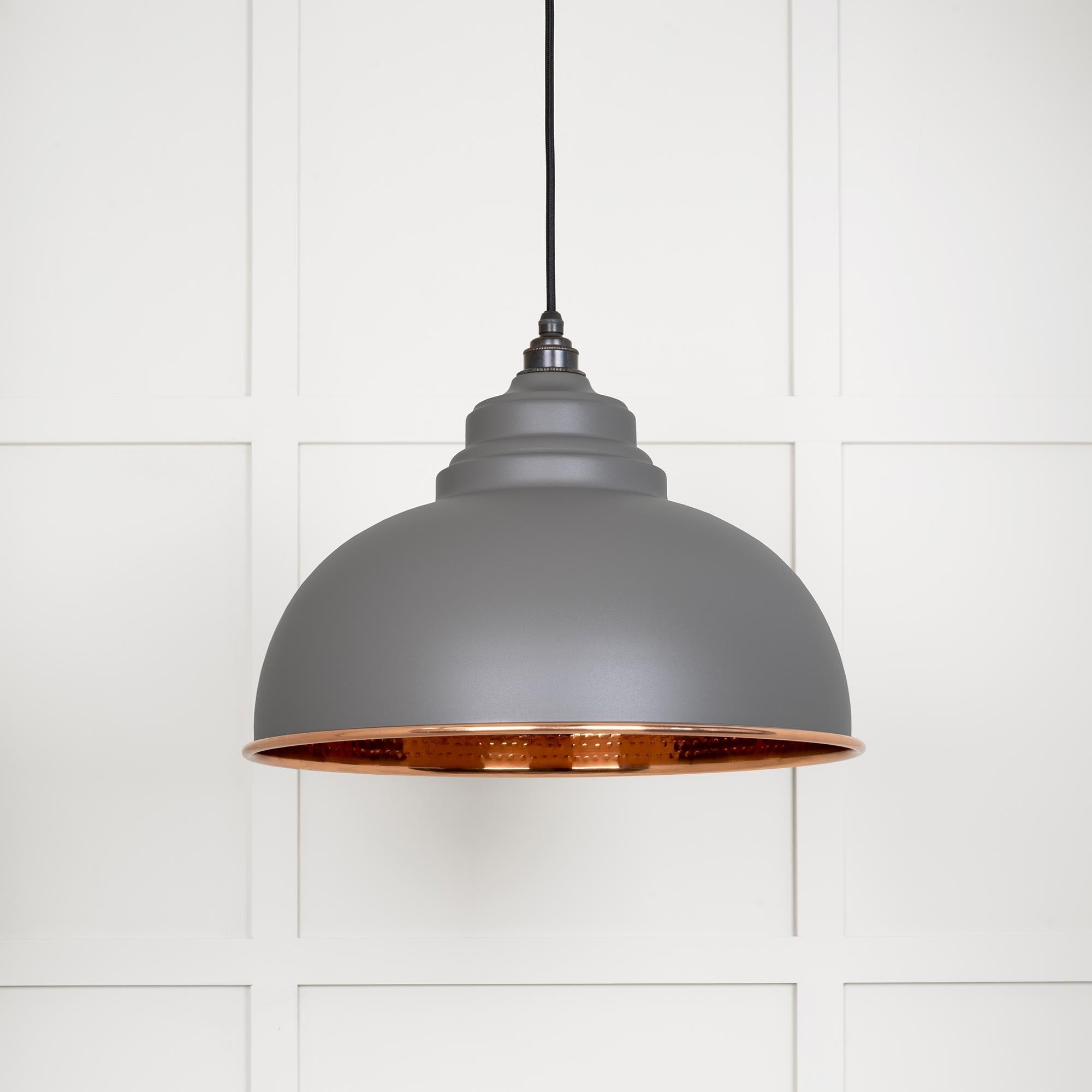 Hammered Copper Harborne Pendant | Bluff - From The Anvil - EB London