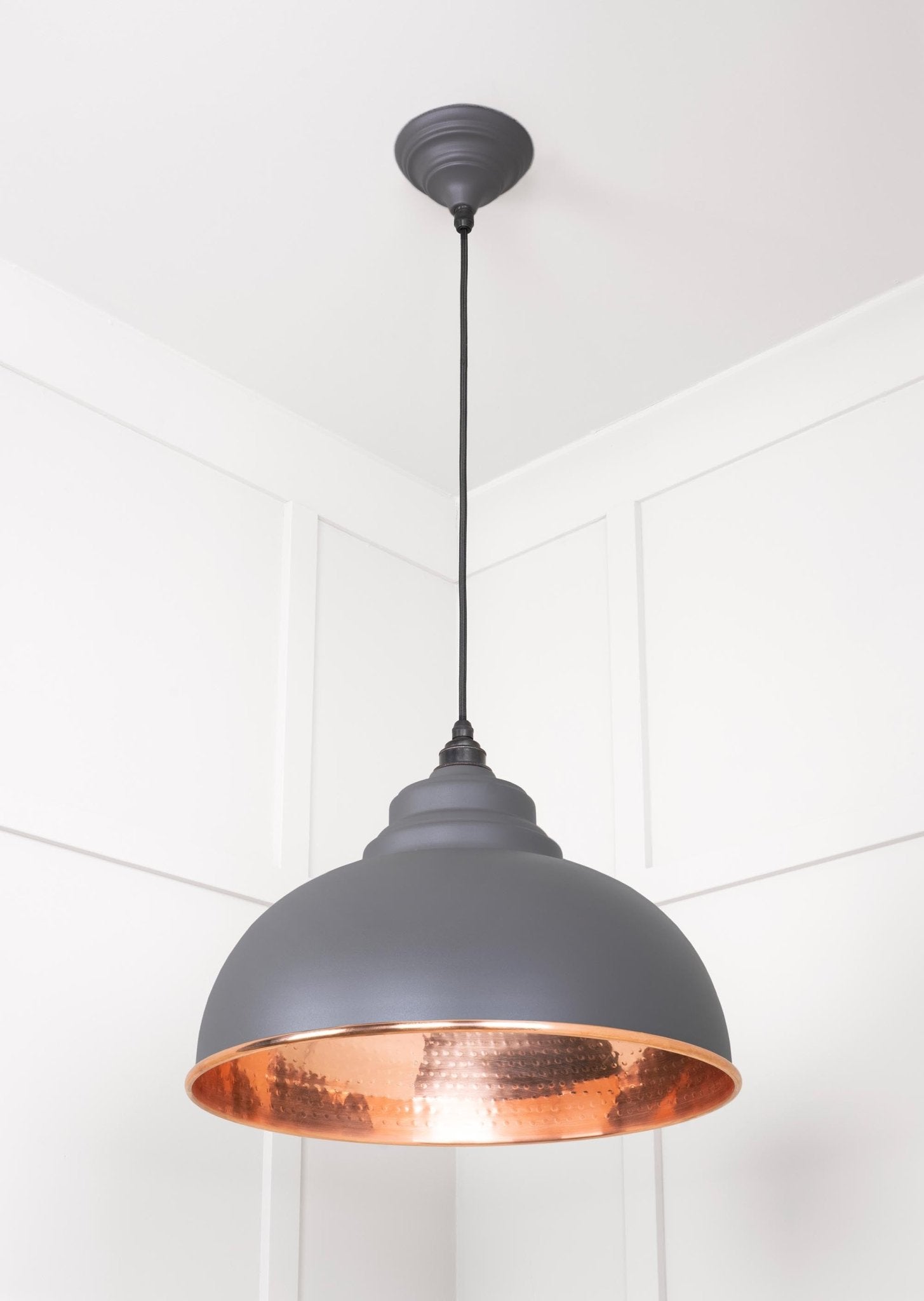 Hammered Copper Harborne Pendant | Bluff - From The Anvil - EB London