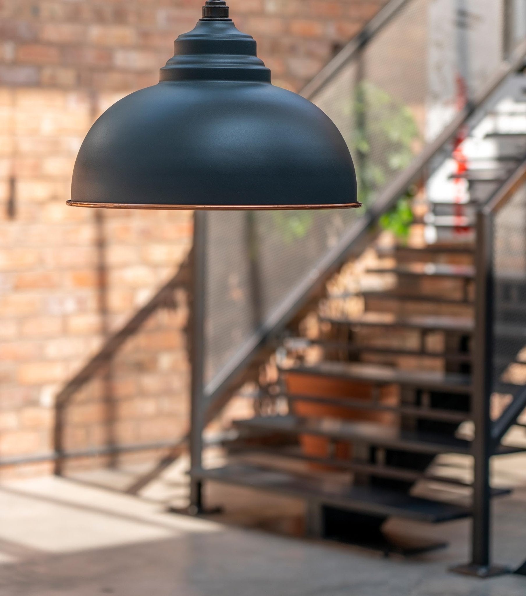 Hammered Copper Harborne Pendant | Dingle - From The Anvil - EB London