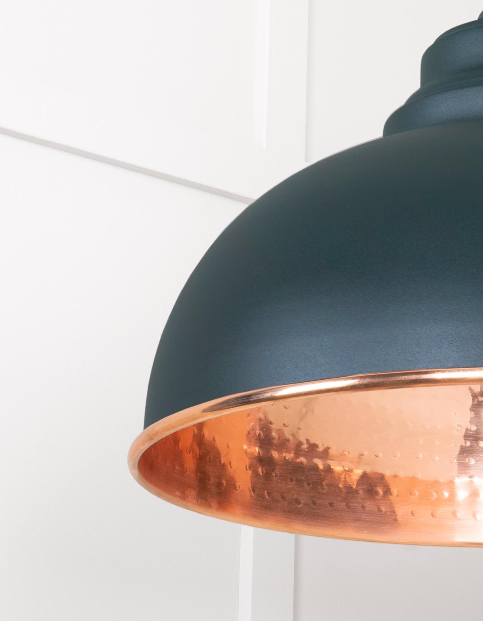 Hammered Copper Harborne Pendant | Dingle - From The Anvil - EB London