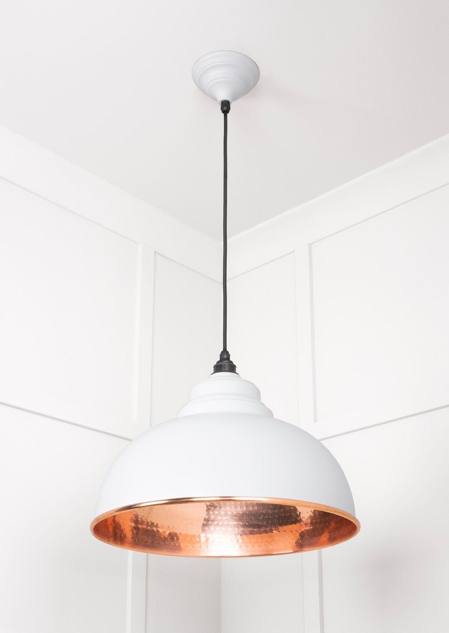 Hammered Copper Harborne Pendant | Flock - From The Anvil - EB London