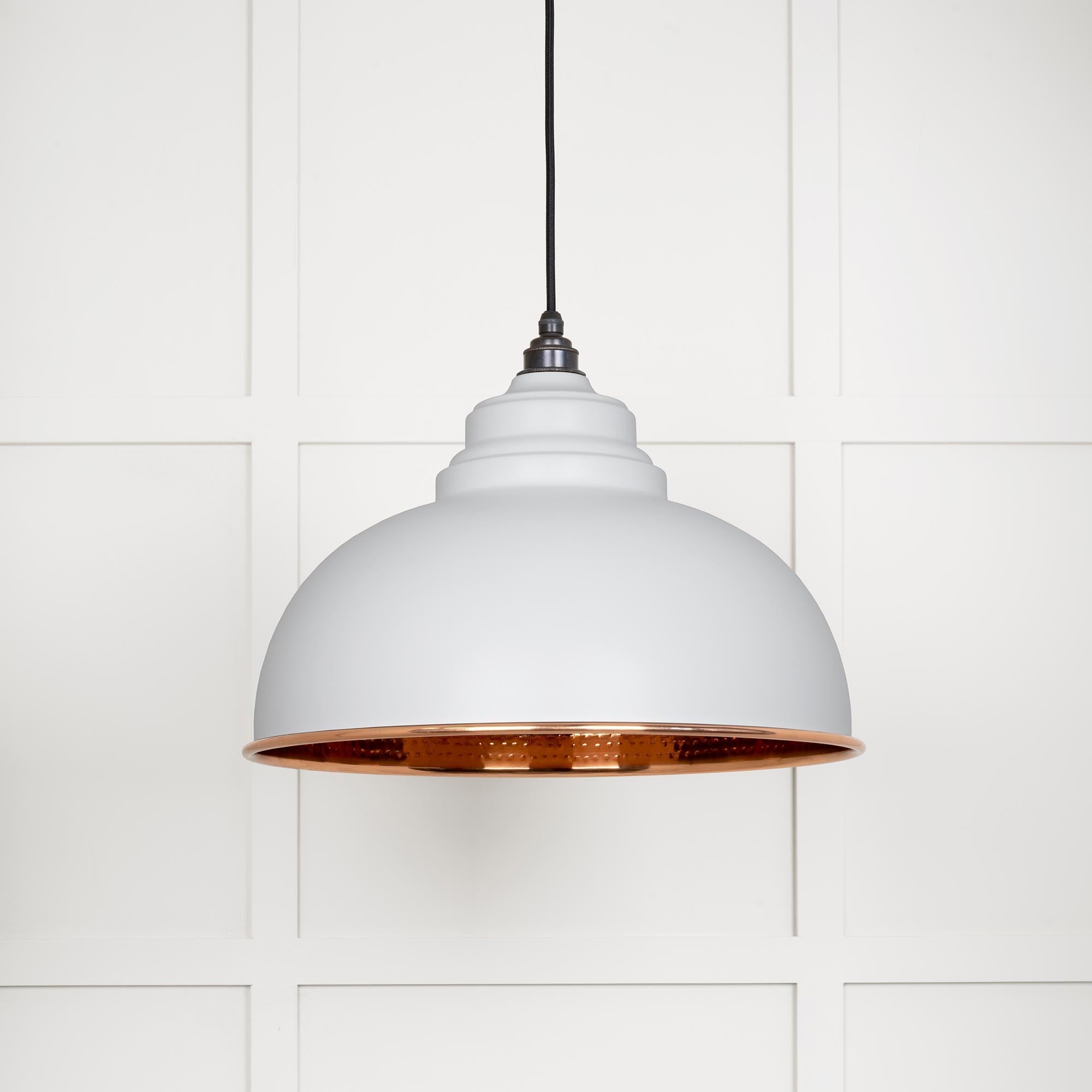 Hammered Copper Harborne Pendant | Flock - From The Anvil - EB London