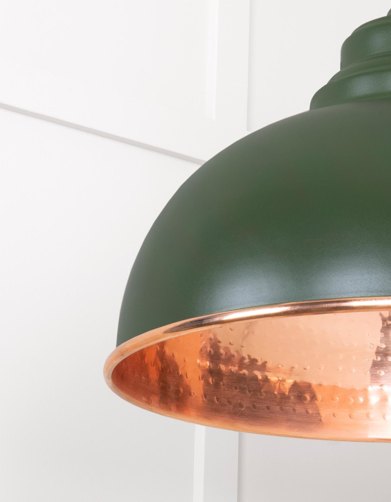 Hammered Copper Harborne Pendant | Heath - From The Anvil - EB London