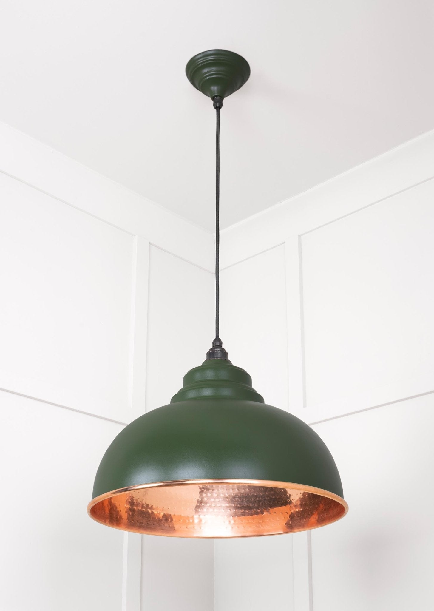 Hammered Copper Harborne Pendant | Heath - From The Anvil - EB London