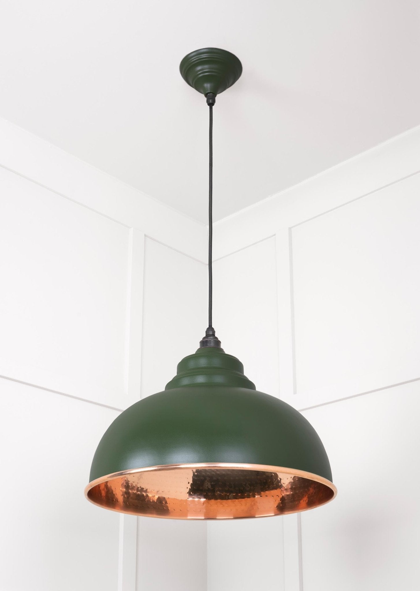 Hammered Copper Harborne Pendant | Heath - From The Anvil - EB London
