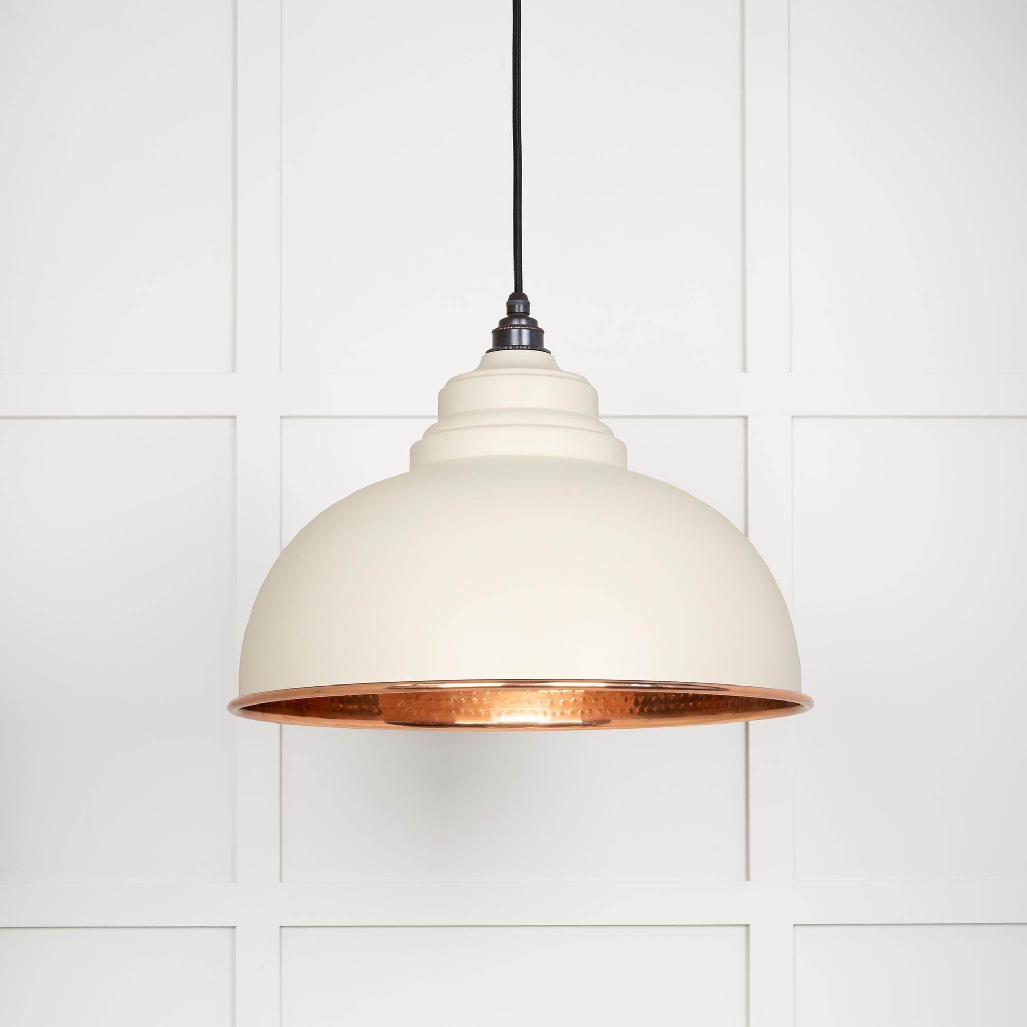 Hammered Copper Harborne Pendant | Teasel - From The Anvil - EB London