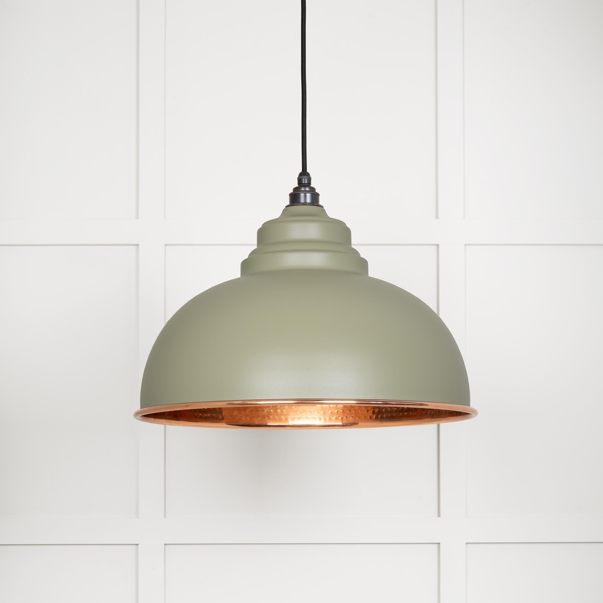 Hammered Copper Harborne Pendant | Tump - From The Anvil - EB London