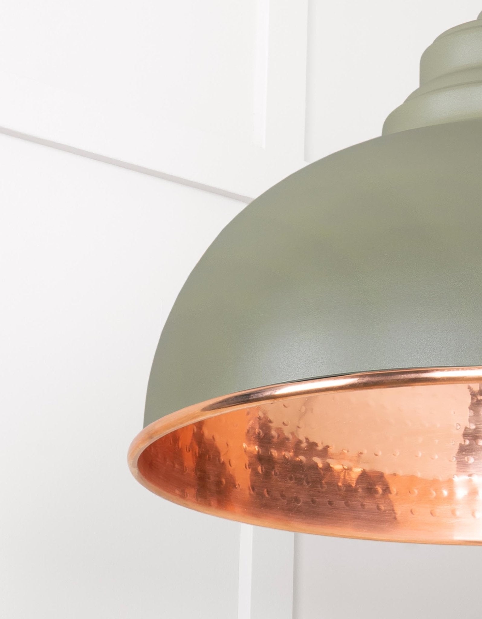 Hammered Copper Harborne Pendant | Tump - From The Anvil - EB London