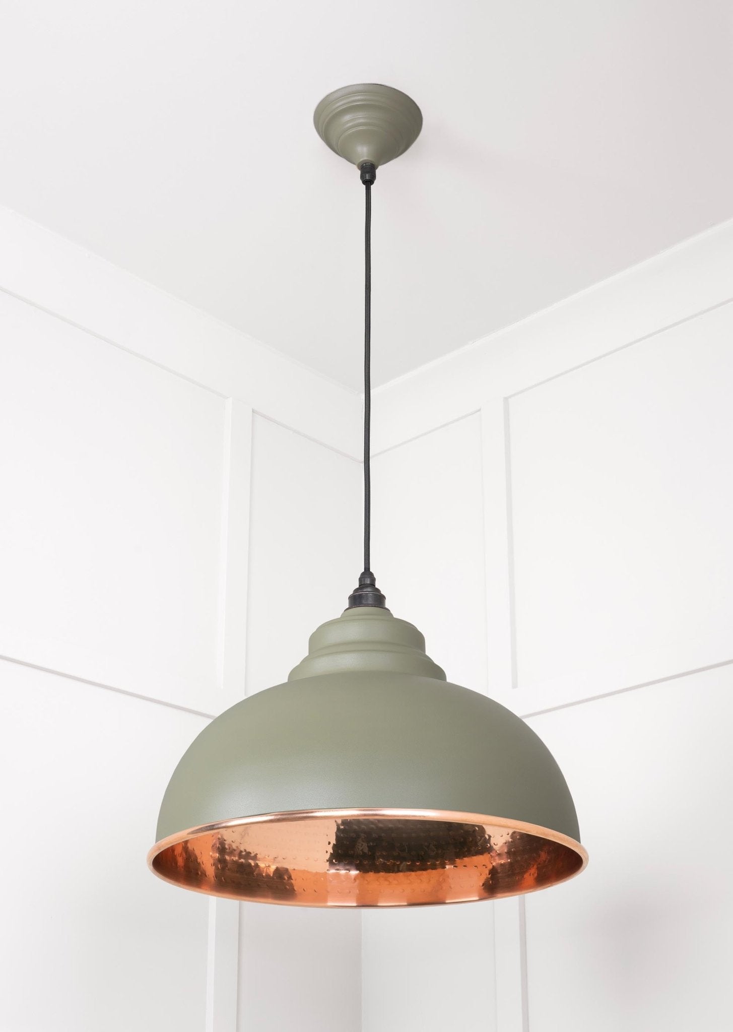 Hammered Copper Harborne Pendant | Tump - From The Anvil - EB London