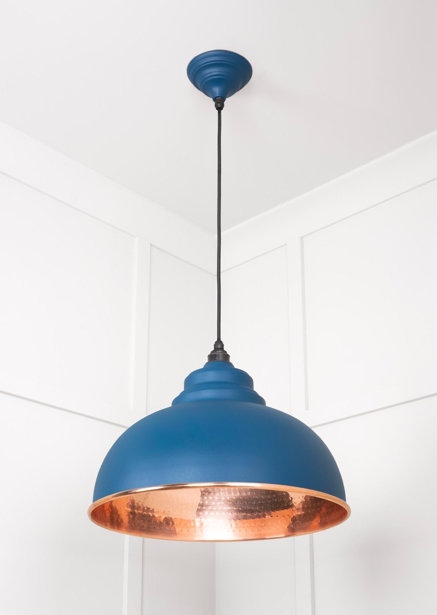 Hammered Copper Harborne Pendant | Upstream - From The Anvil - EB London