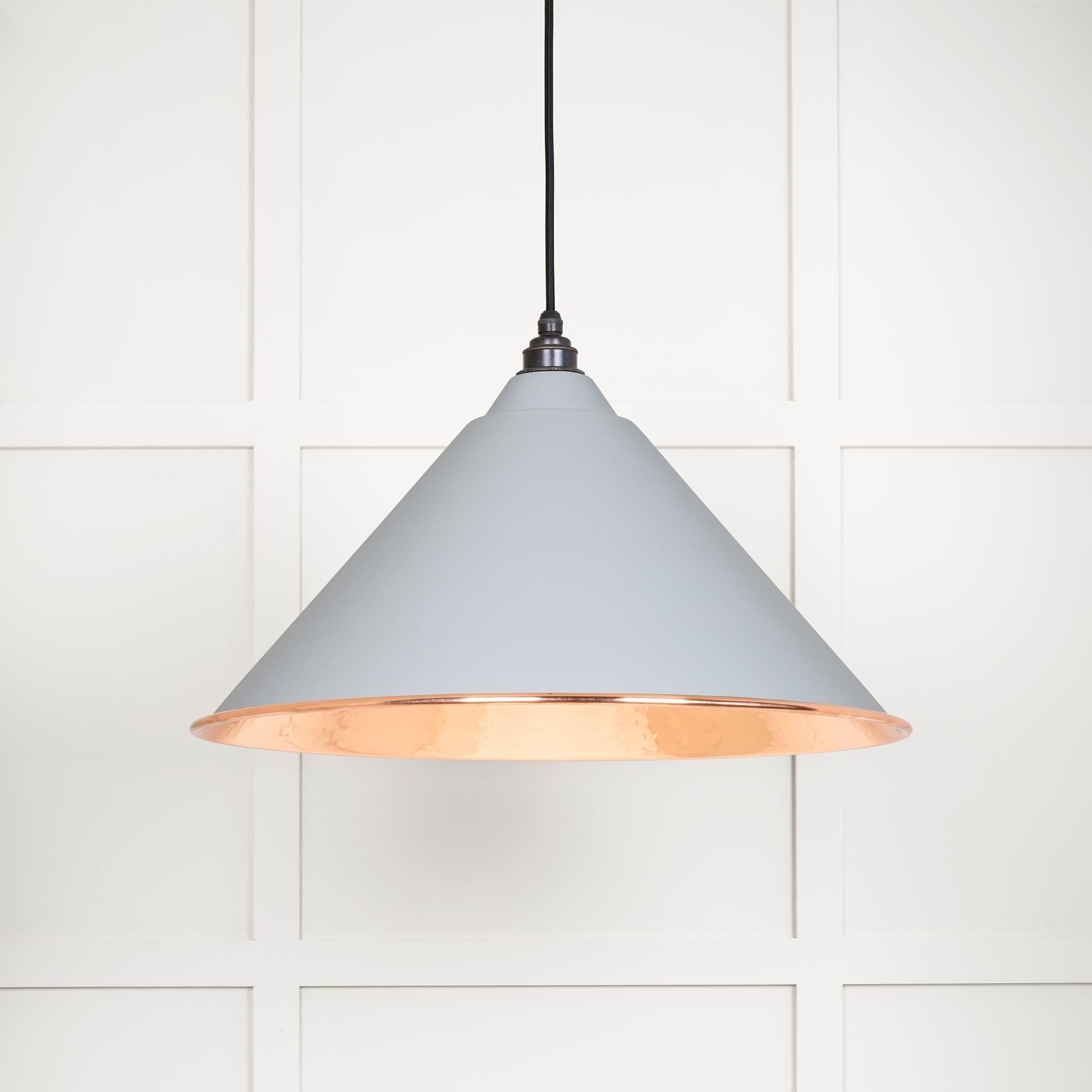 Hammered Copper Hockley Pendant | Birch - From The Anvil - EB London