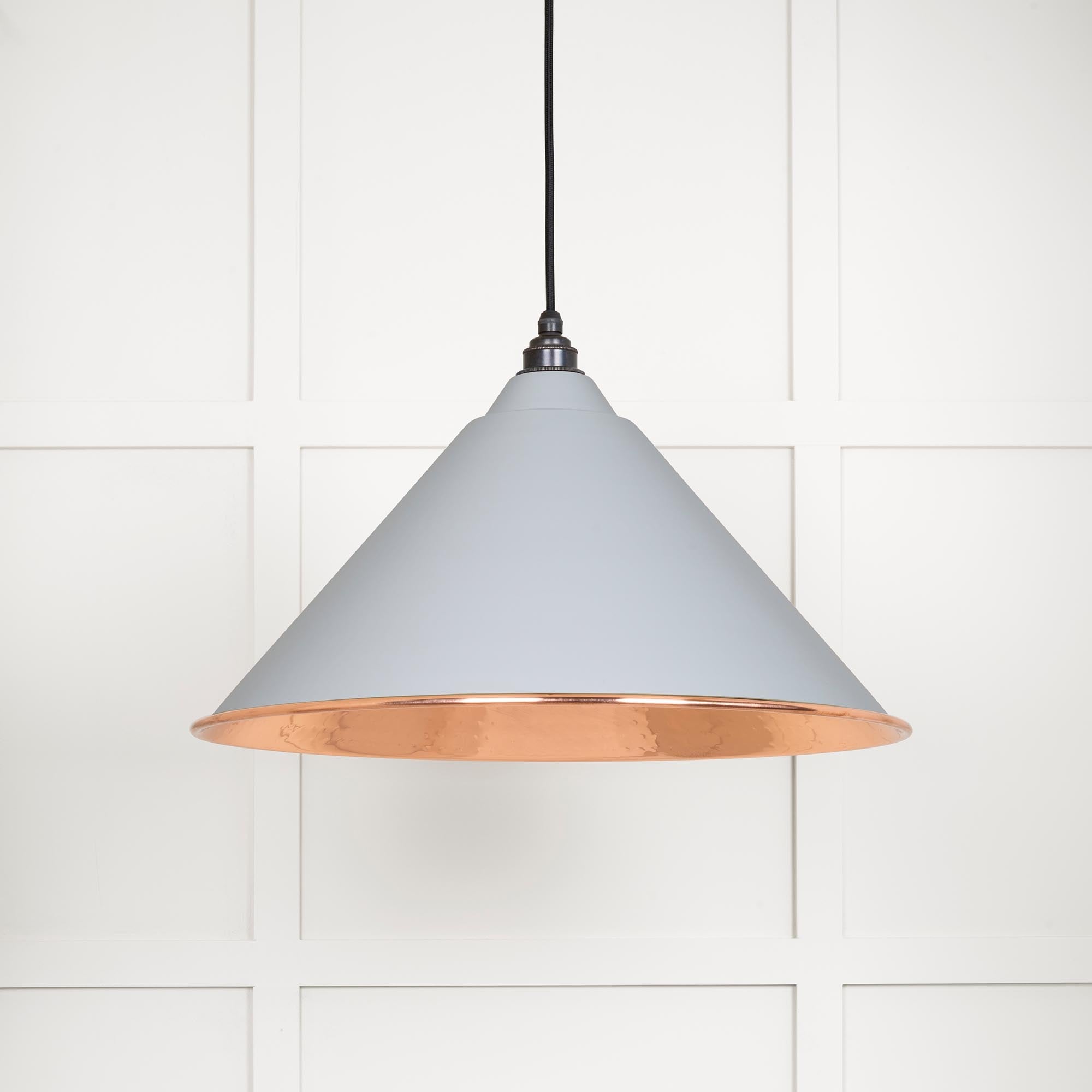 Hammered Copper Hockley Pendant | Birch - From The Anvil - EB London