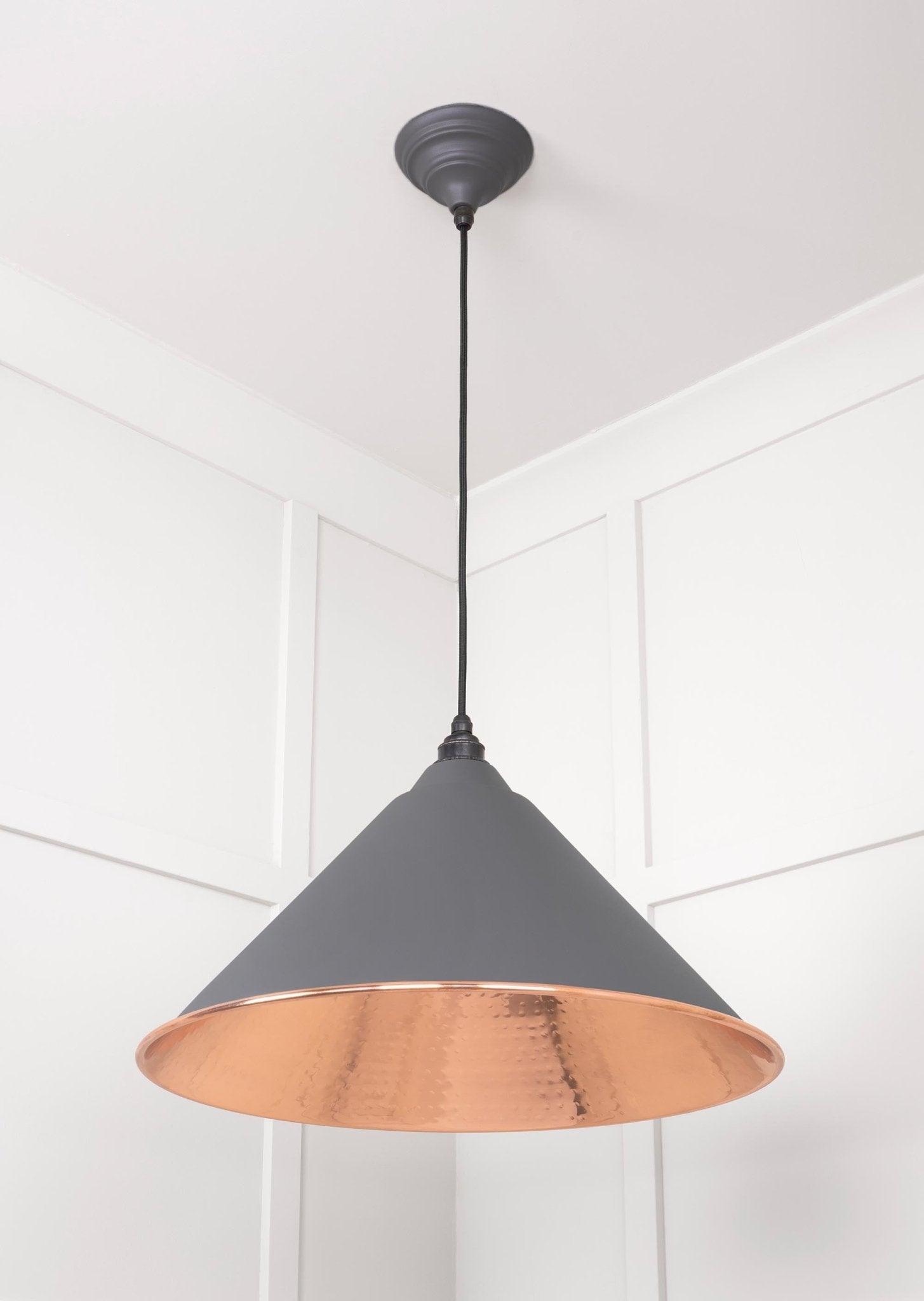 Hammered Copper Hockley Pendant | Bluff - From The Anvil - EB London