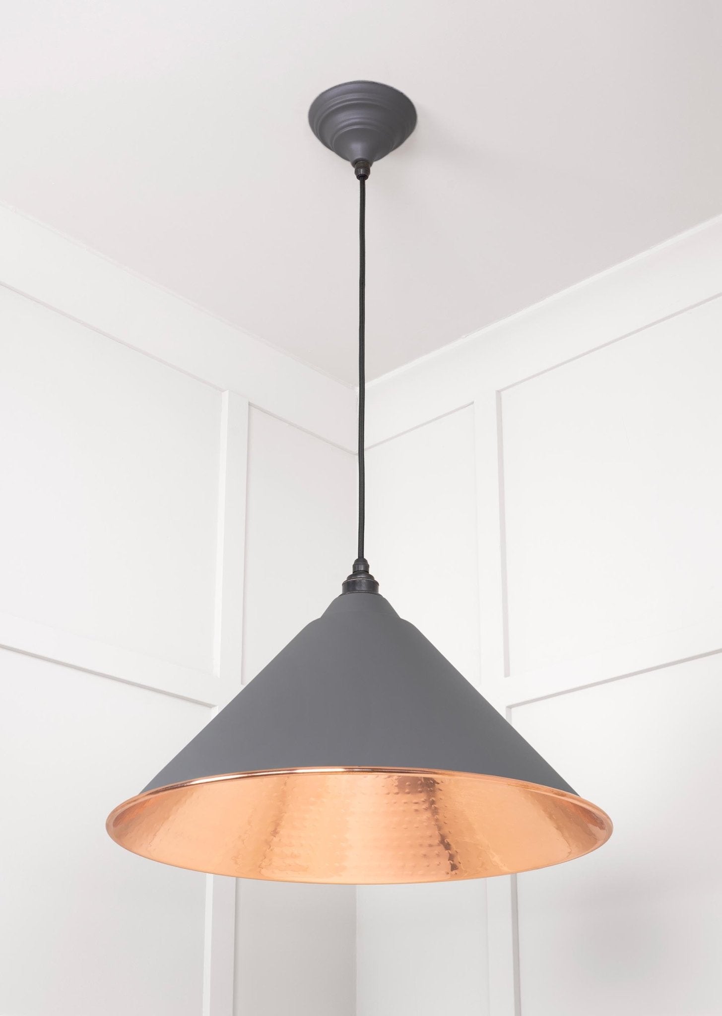 Hammered Copper Hockley Pendant | Bluff - From The Anvil - EB London