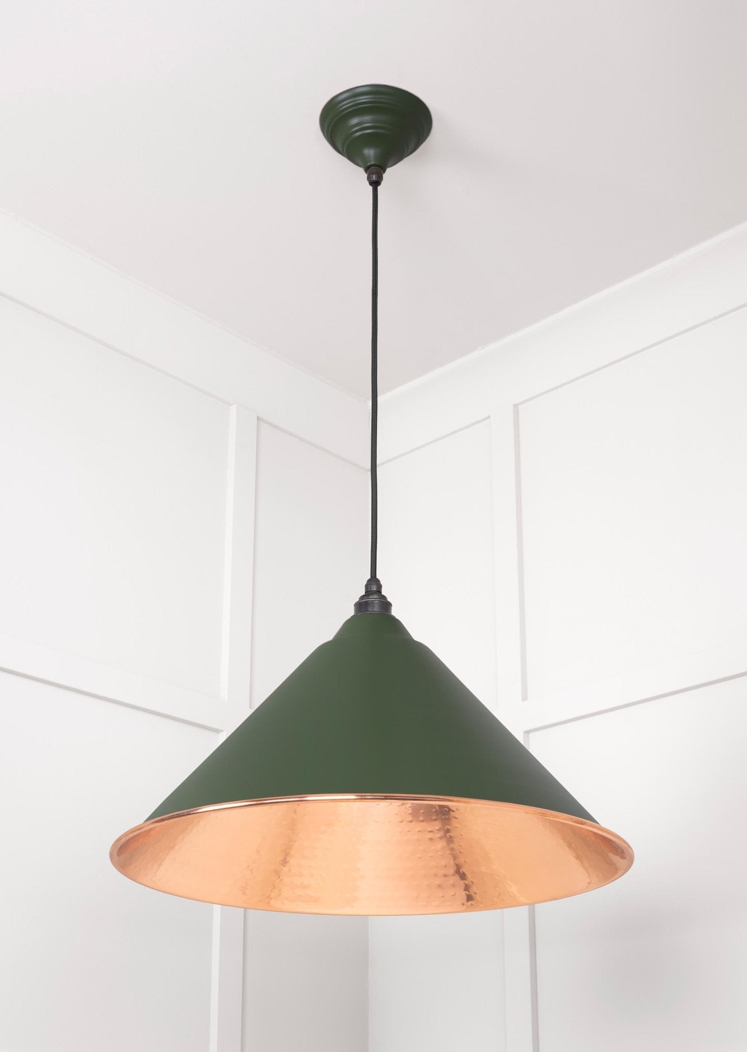 Hammered Copper Hockley Pendant | Heath - From The Anvil - EB London