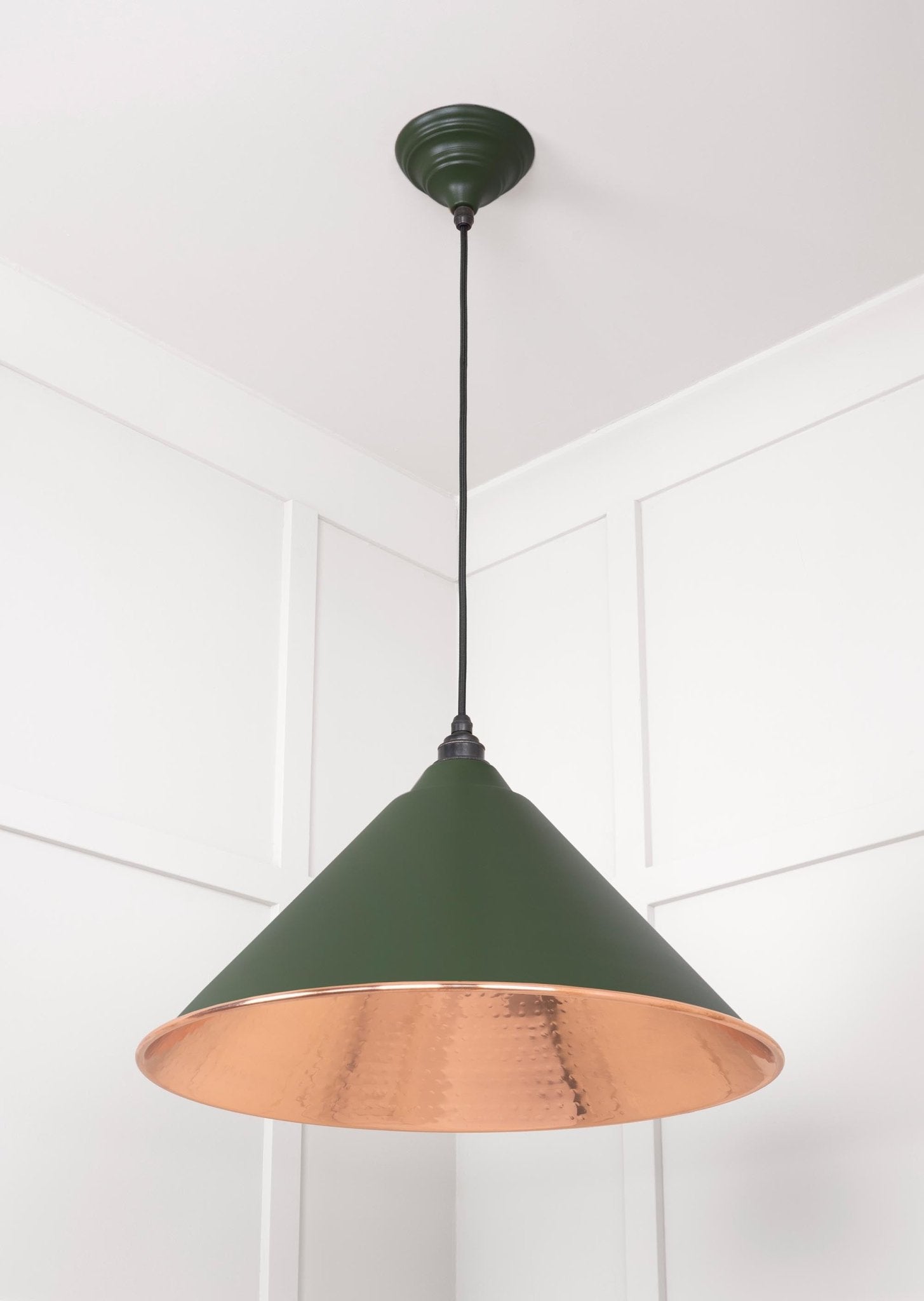 Hammered Copper Hockley Pendant | Heath - From The Anvil - EB London