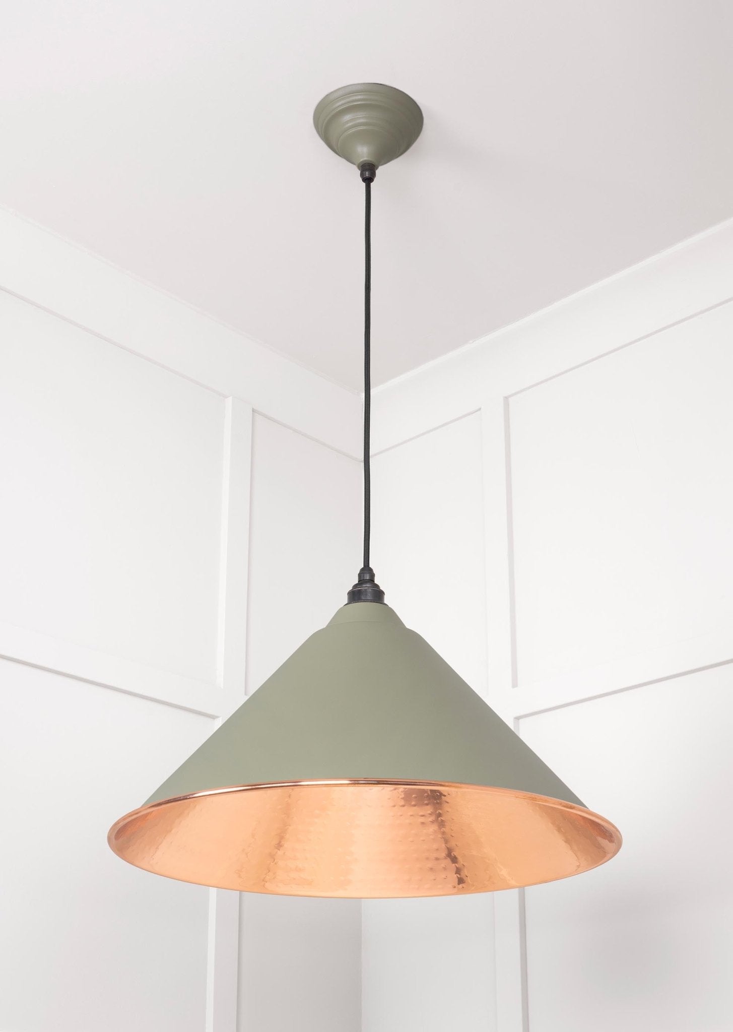 Hammered Copper Hockley Pendant | Tump - From The Anvil - EB London