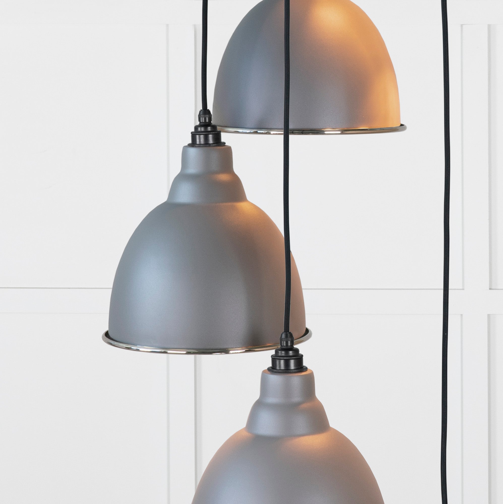 Hammered Nickel Brindley Cluster Pendant | Bluff - From the Anvil - EB London