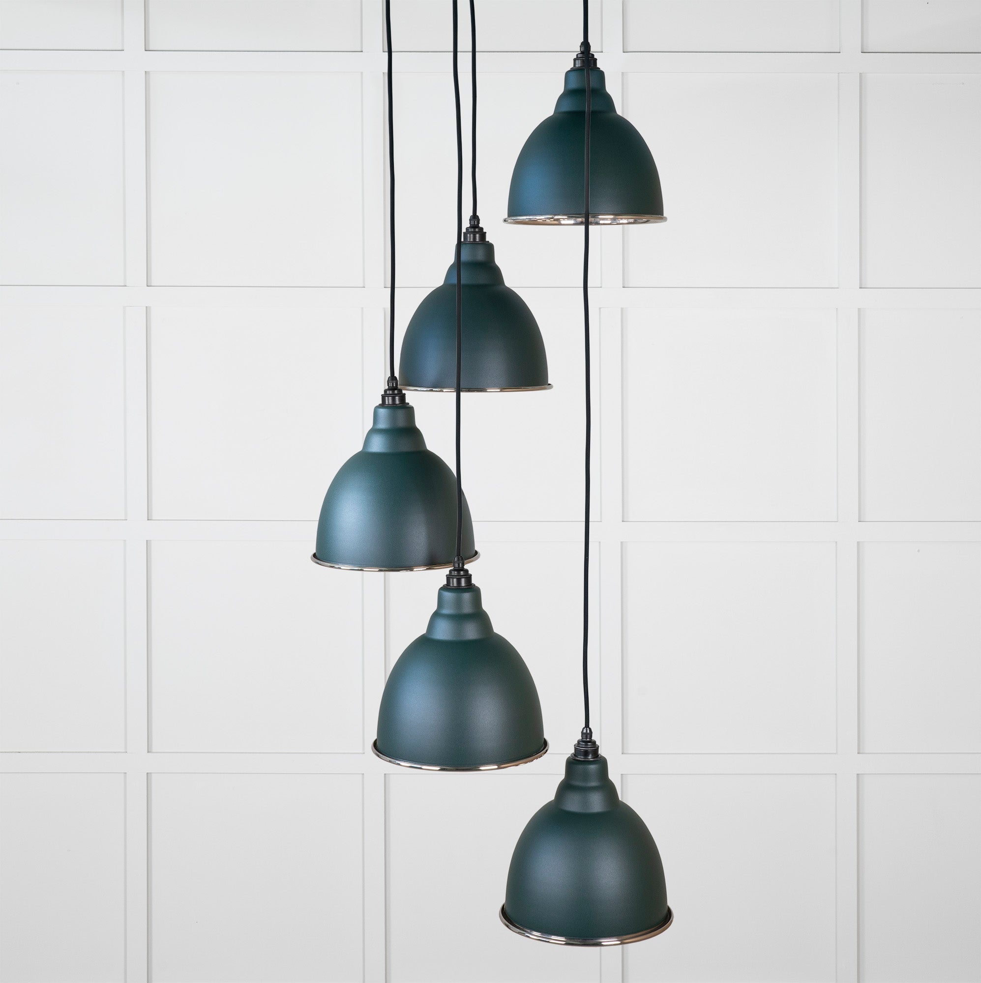 Hammered Nickel Brindley Cluster Pendant | Dingle - From the Anvil - EB London