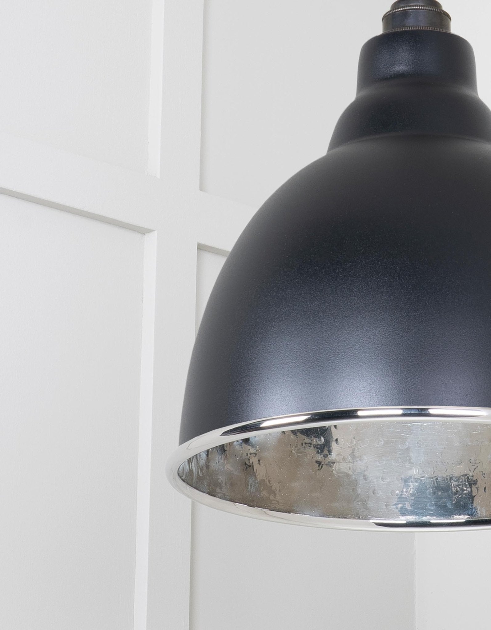 Hammered Nickel Brindley Cluster Pendant | Elan Black - From the Anvil - EB London