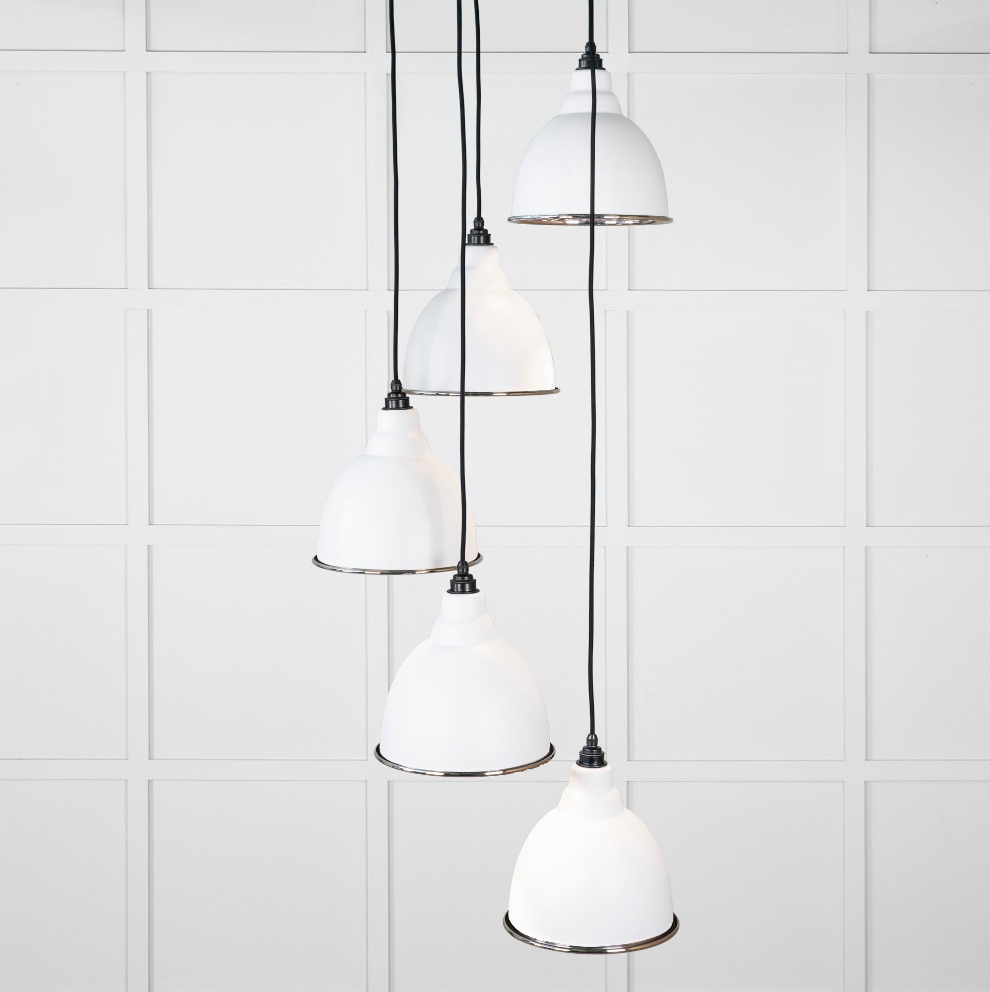 Hammered Nickel Brindley Cluster Pendant | Flock - From the Anvil - EB London