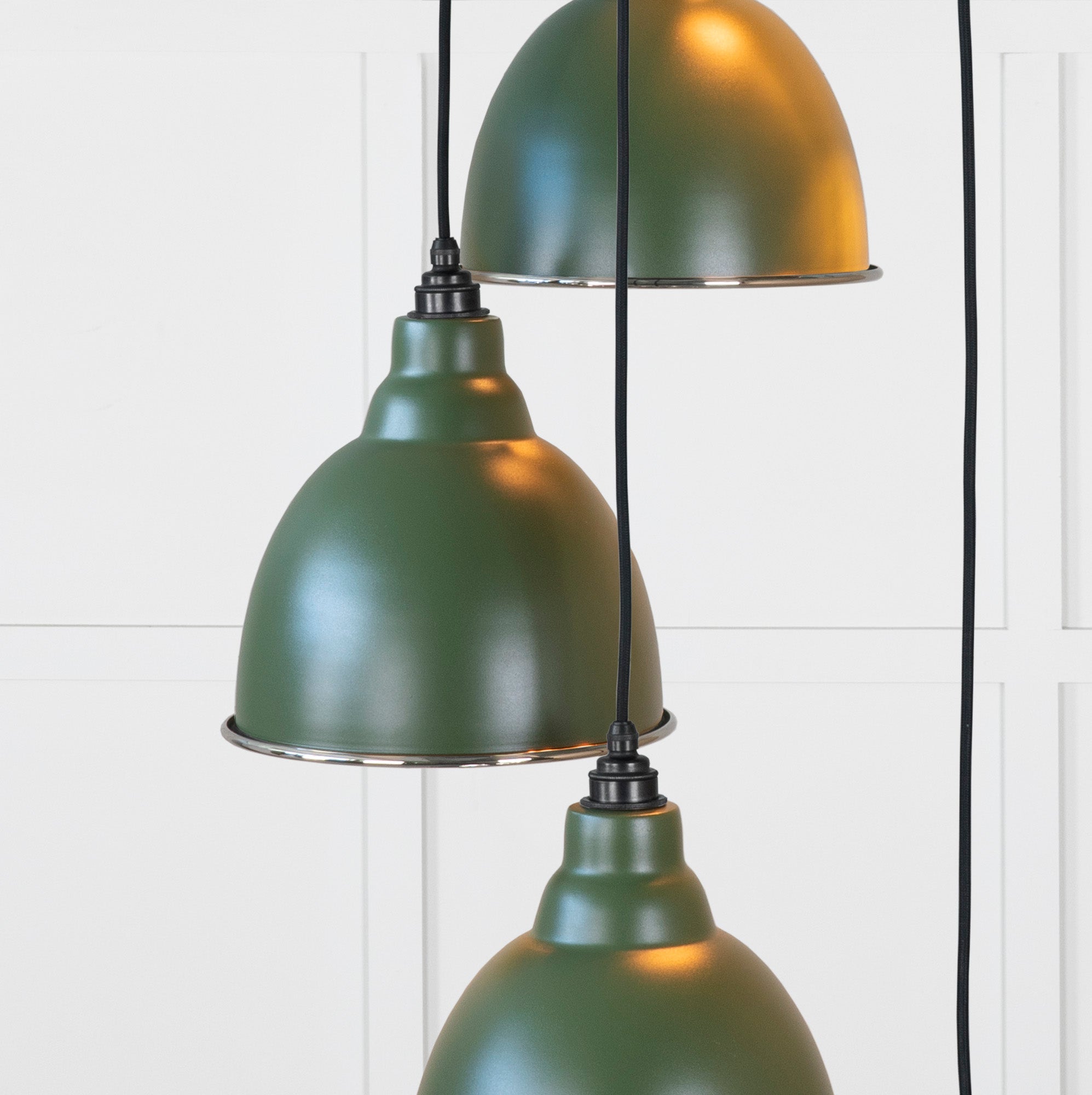 Hammered Nickel Brindley Cluster Pendant | Heath - From the Anvil - EB London