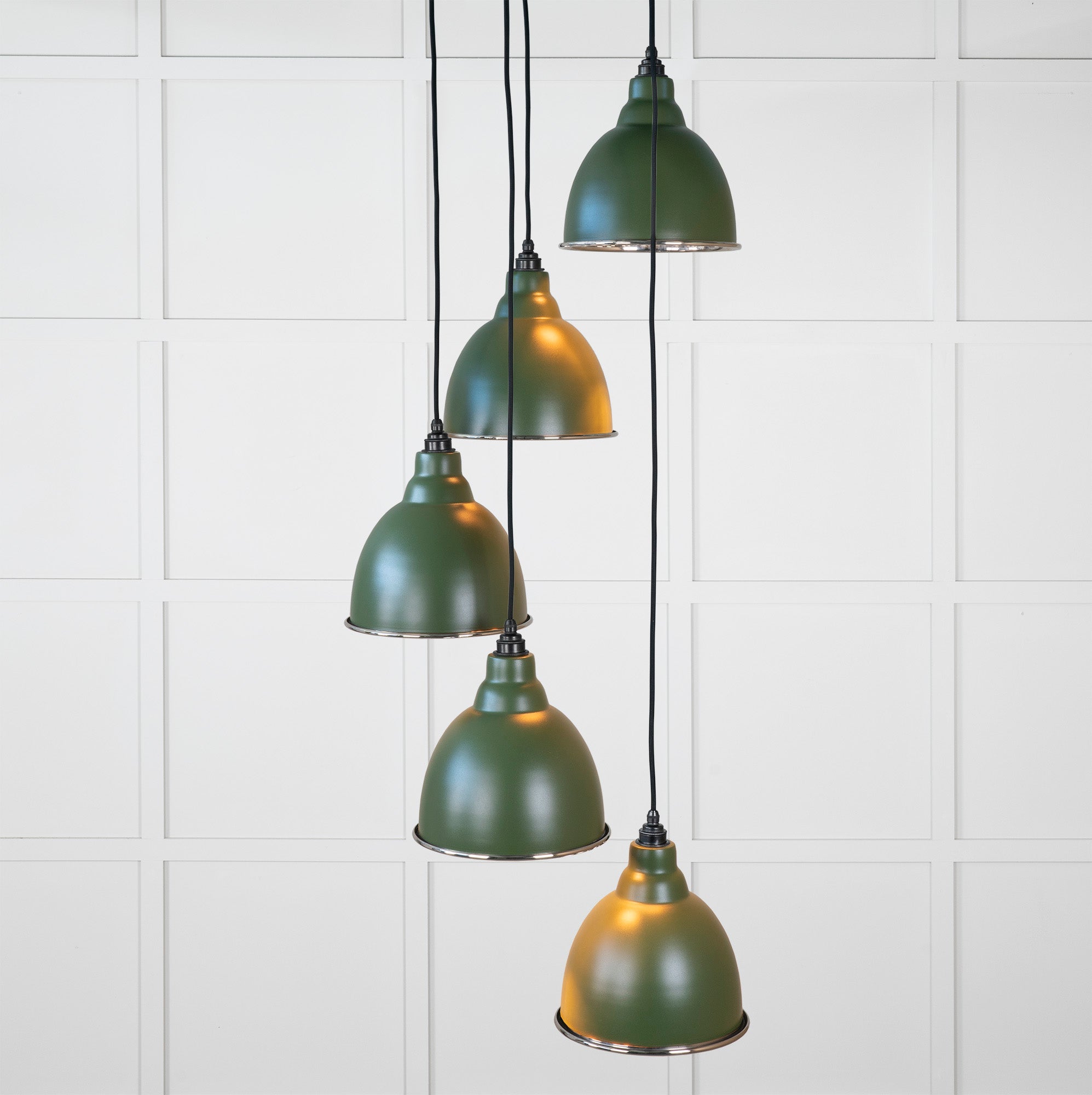Hammered Nickel Brindley Cluster Pendant | Heath - From the Anvil - EB London