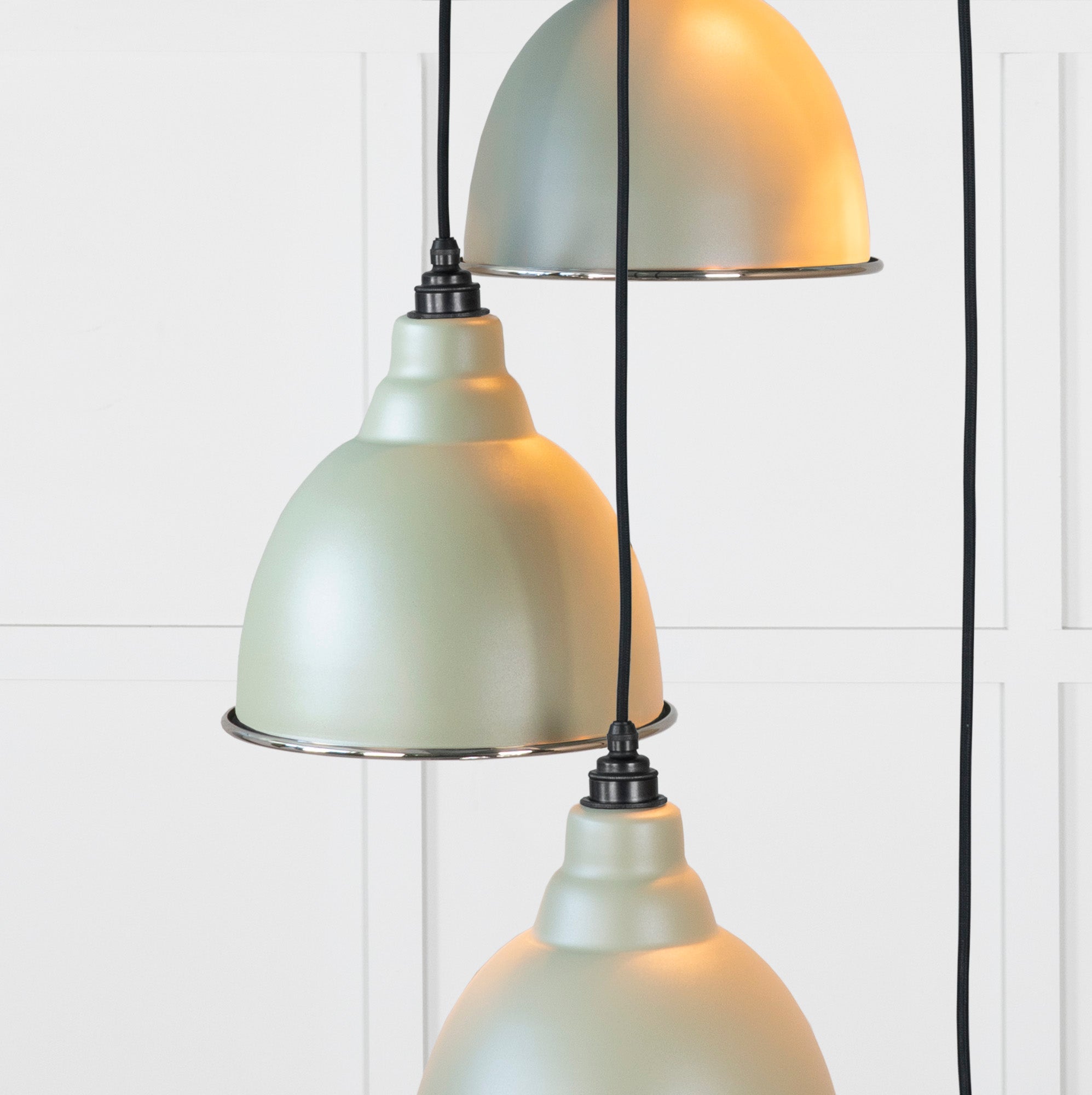 Hammered Nickel Brindley Cluster Pendant | Tump - From the Anvil - EB London