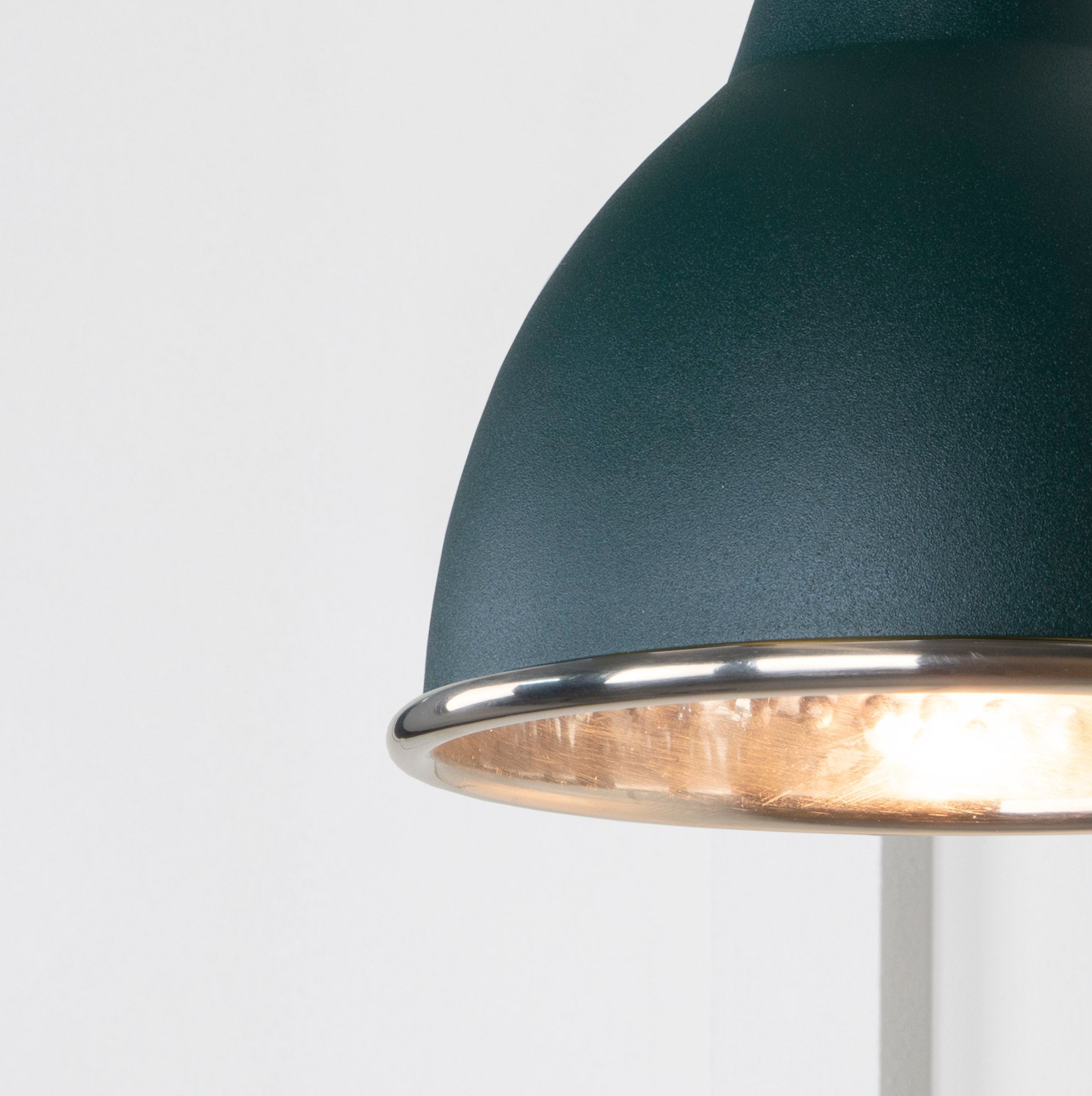 Hammered Nickel Brindley Wall Light | Hammered Nickel Dingle - From the Anvil - EB London