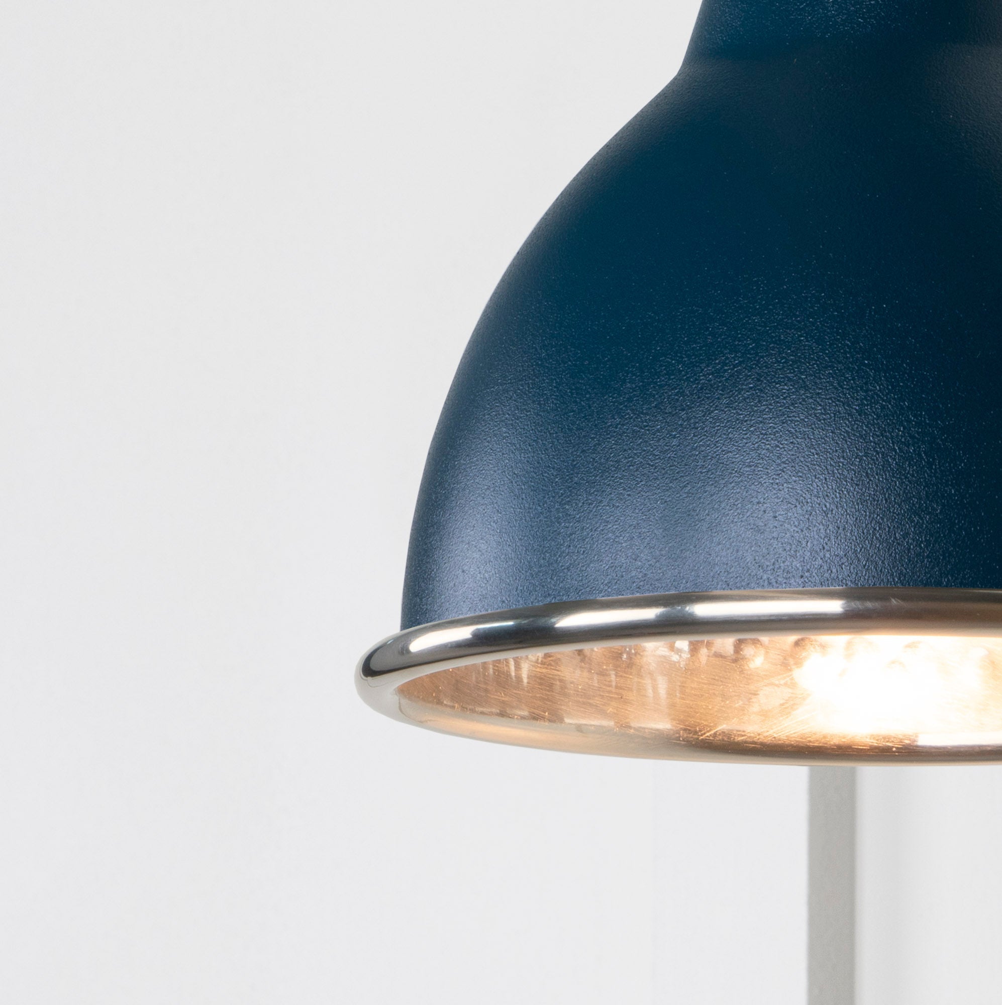 Hammered Nickel Brindley Wall Light | Hammered Nickel Dusk - From the Anvil - EB London