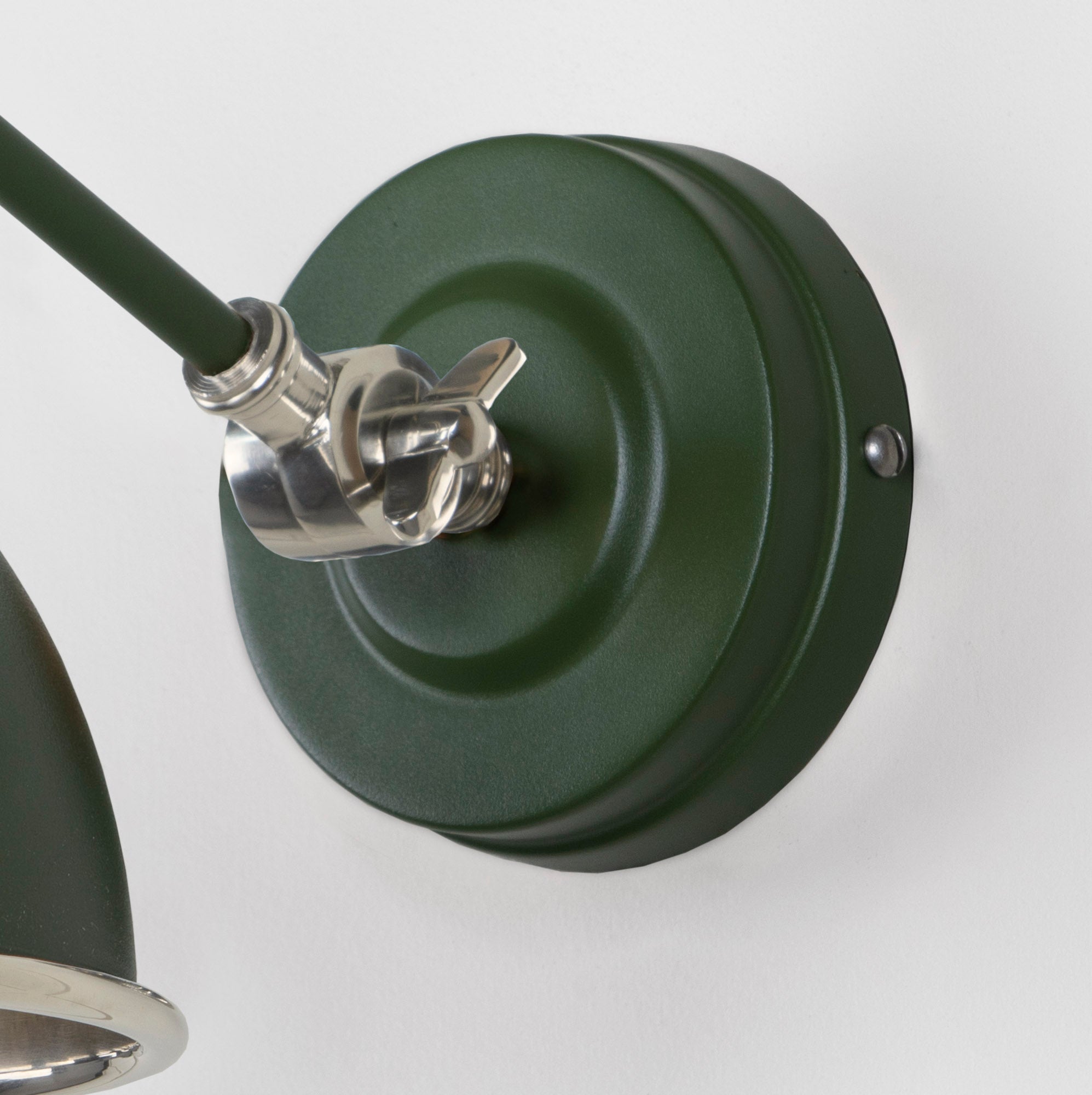 Hammered Nickel Brindley Wall Light | Hammered Nickel Heath - From the Anvil - EB London