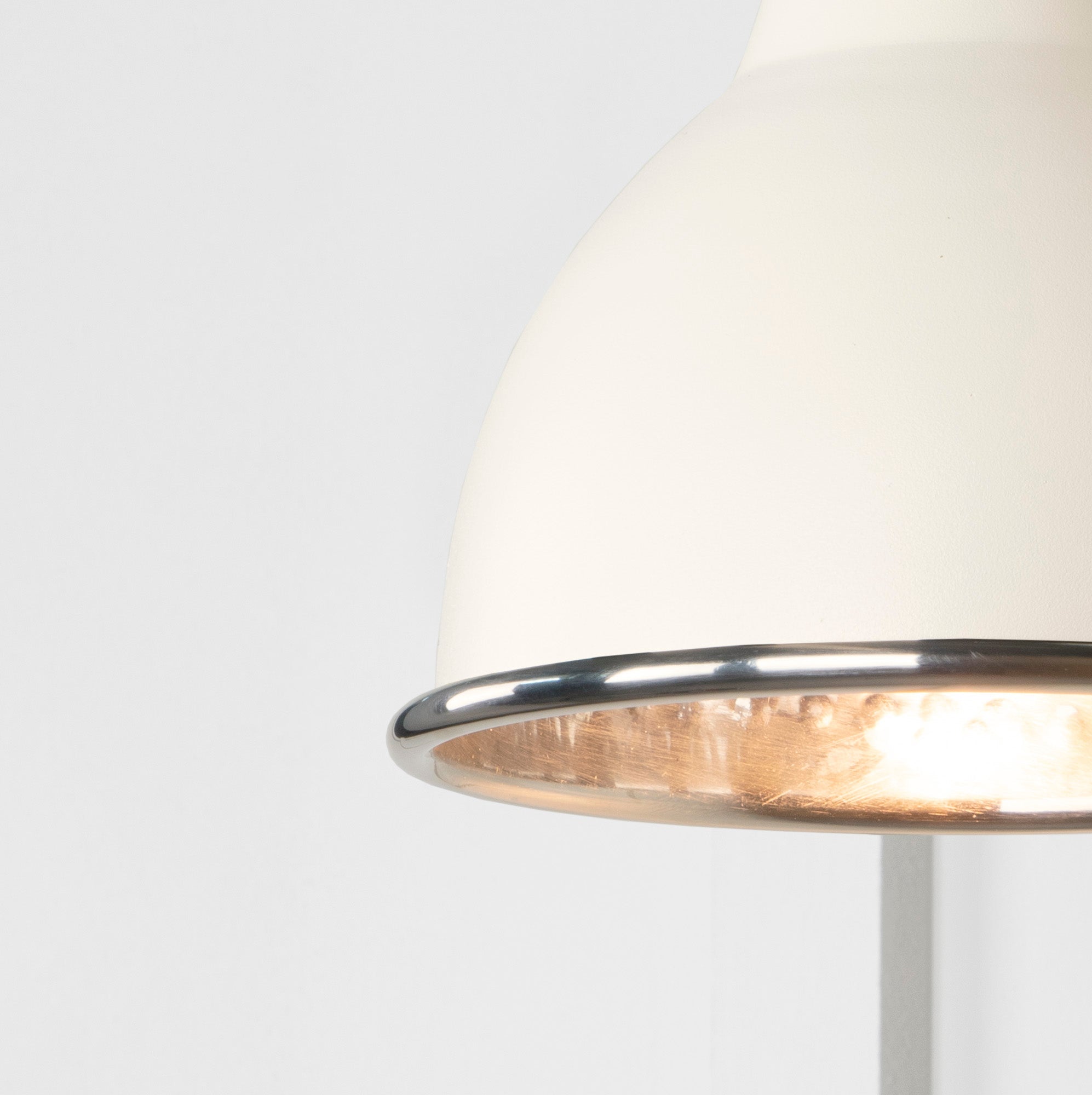 Hammered Nickel Brindley Wall Light | Hammered Nickel Teasel - From the Anvil - EB London