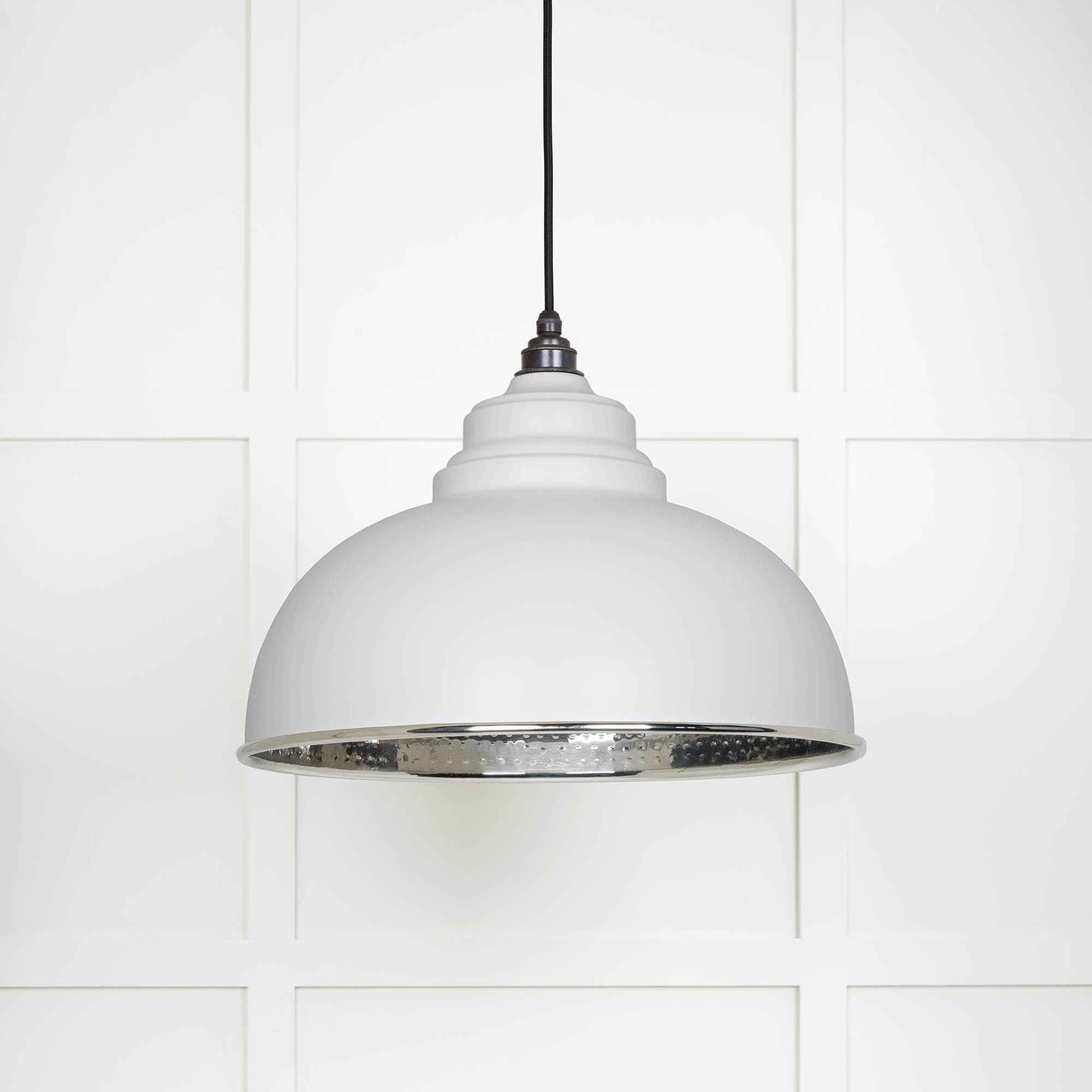 Hammered Nickel Harborne Pendant | Flock - From The Anvil - EB London