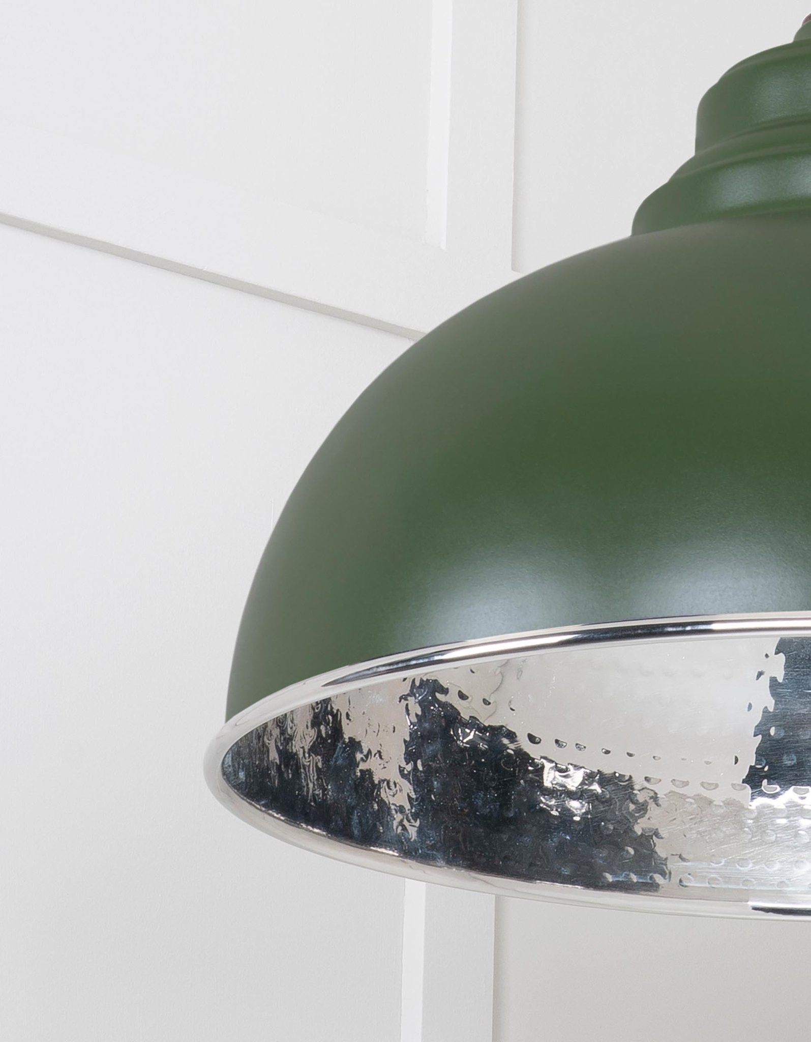 Hammered Nickel Harborne Pendant | Heath - From The Anvil - EB London
