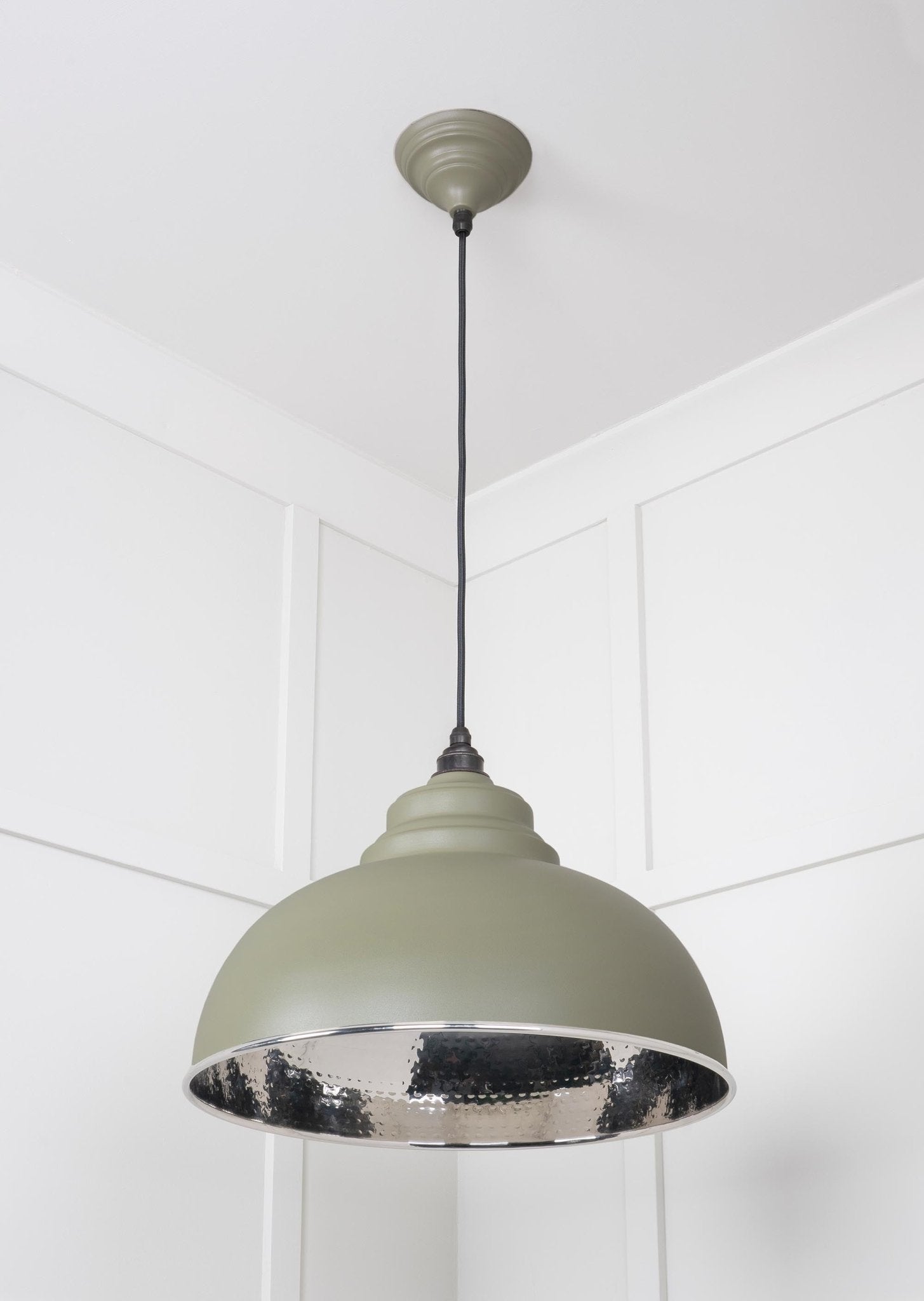 Hammered Nickel Harborne Pendant | Tump - From The Anvil - EB London