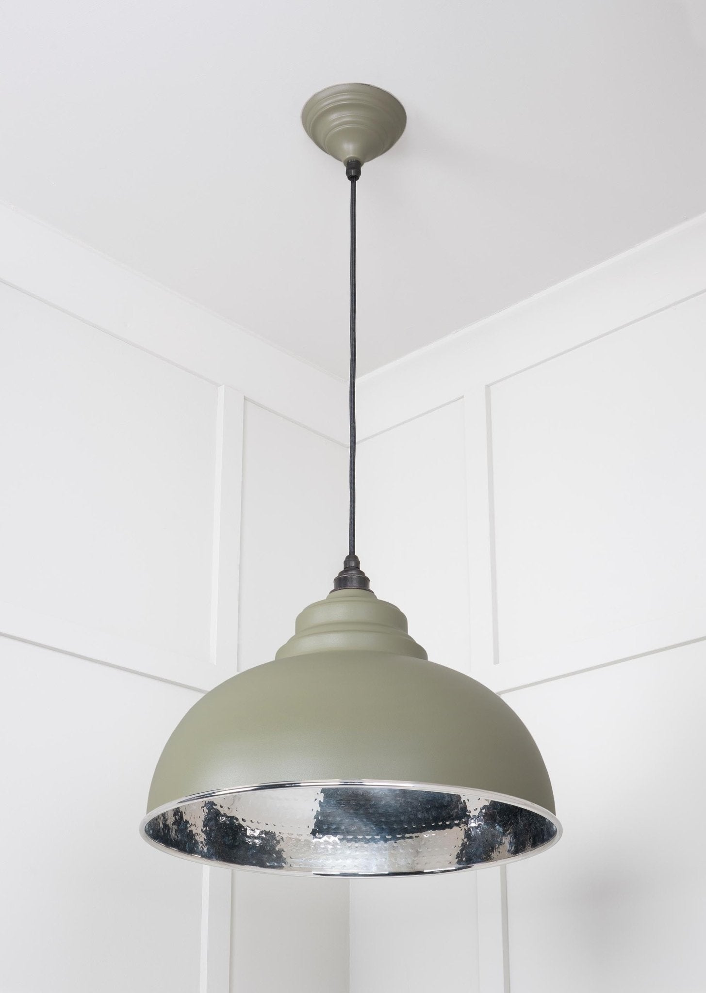 Hammered Nickel Harborne Pendant | Tump - From The Anvil - EB London