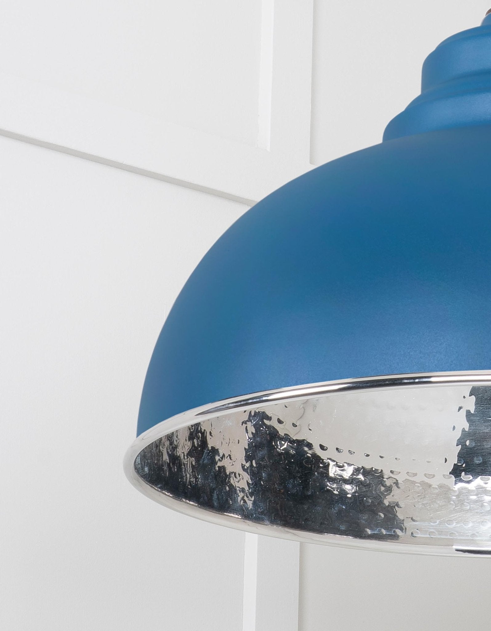 Hammered Nickel Harborne Pendant | Upstream - From The Anvil - EB London