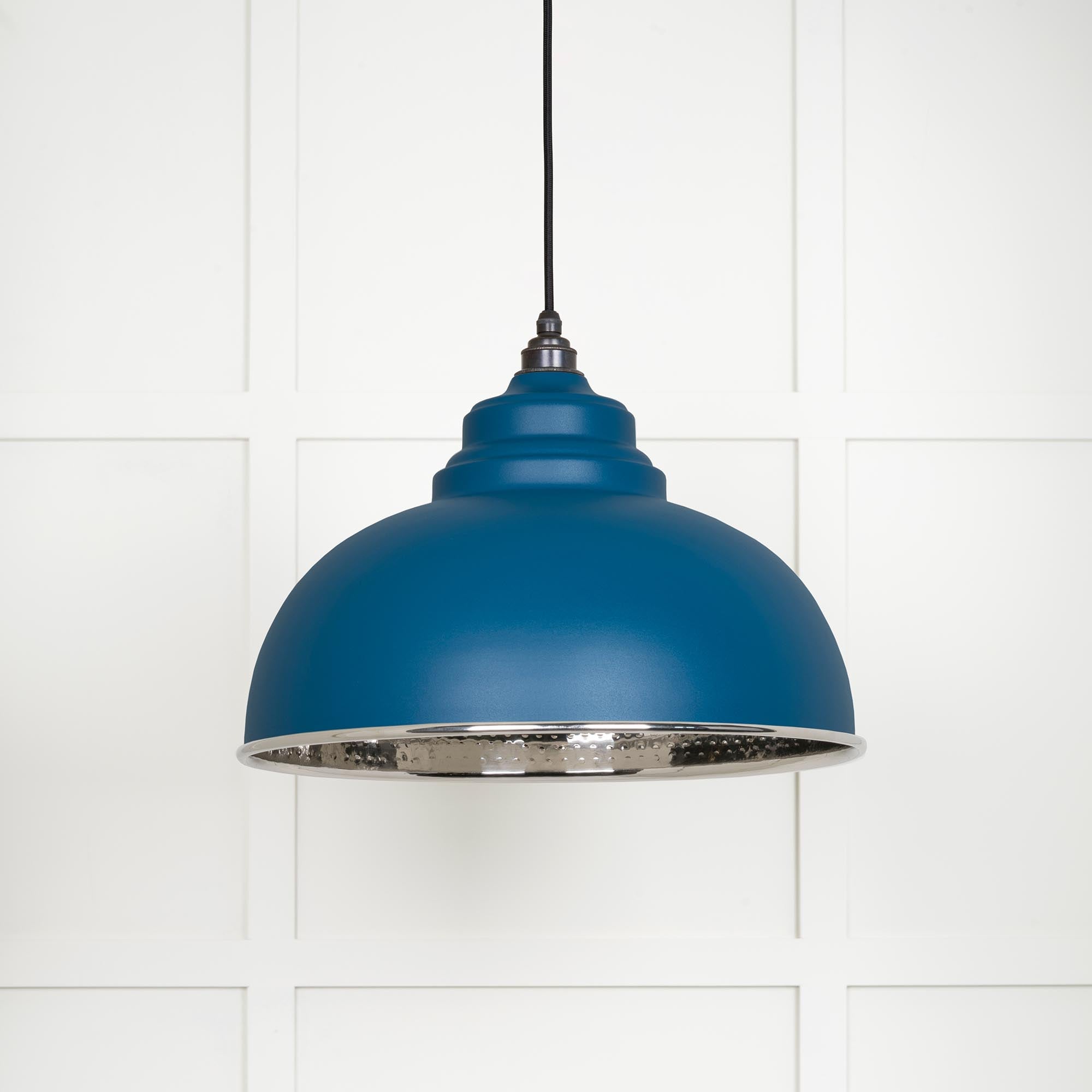 Hammered Nickel Harborne Pendant | Upstream - From The Anvil - EB London