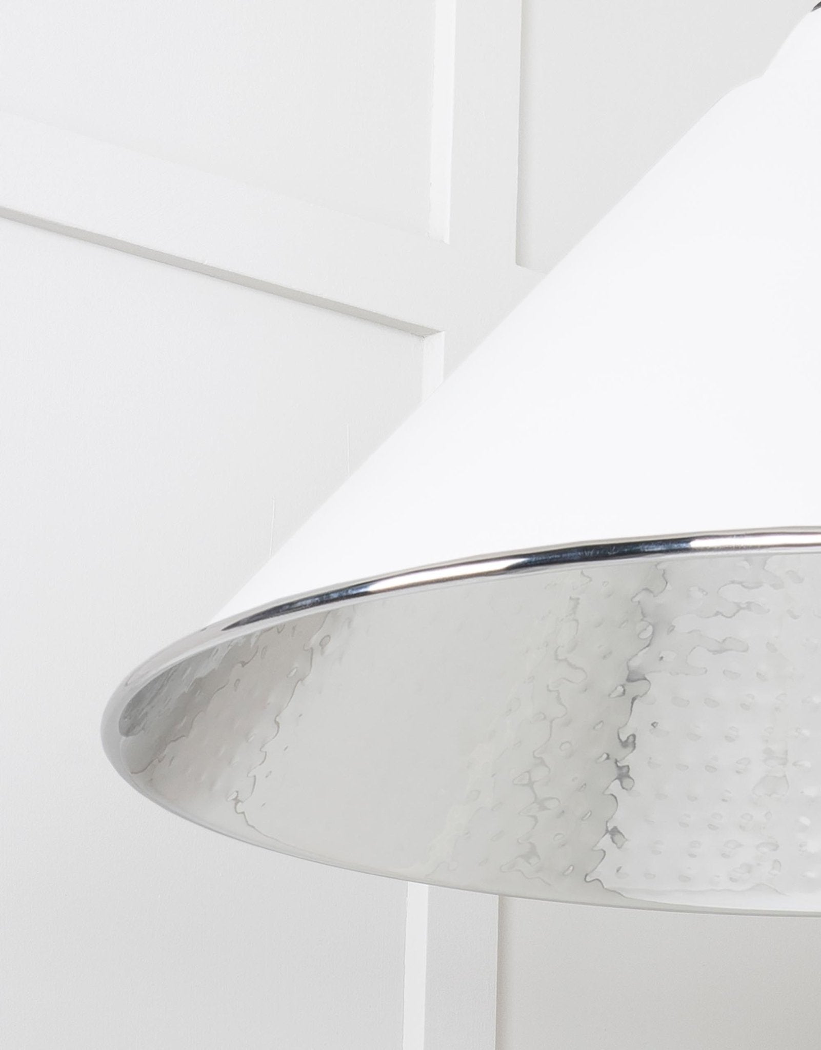 Hammered Nickel Hockley Pendant | Flock - From The Anvil - EB London