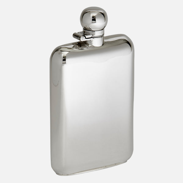 Sterling Silver Hip Flask In Presentation Case - Carrs Silver